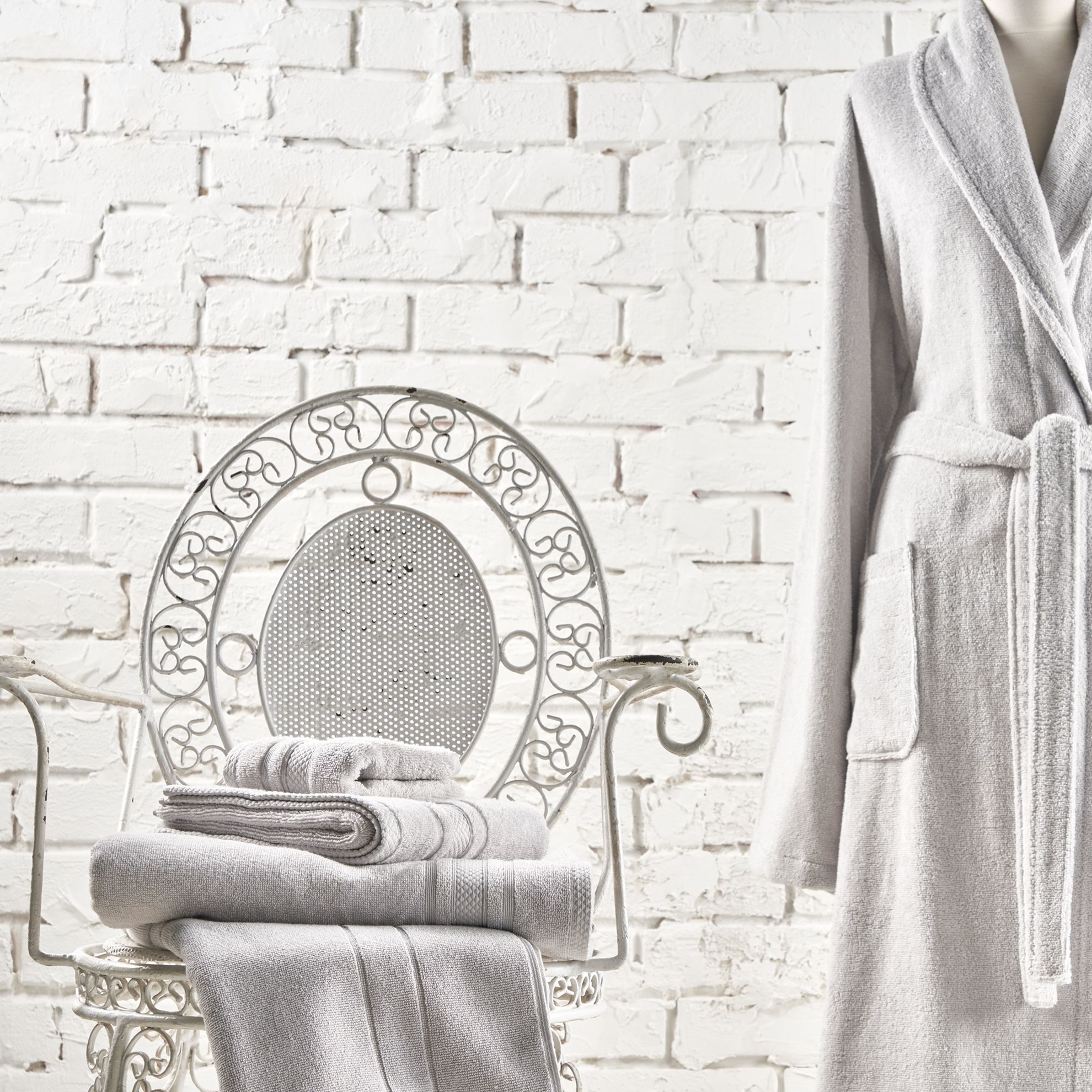 resm Linens Soft Pamuk 85x150 cm Banyo Havlusu Gri