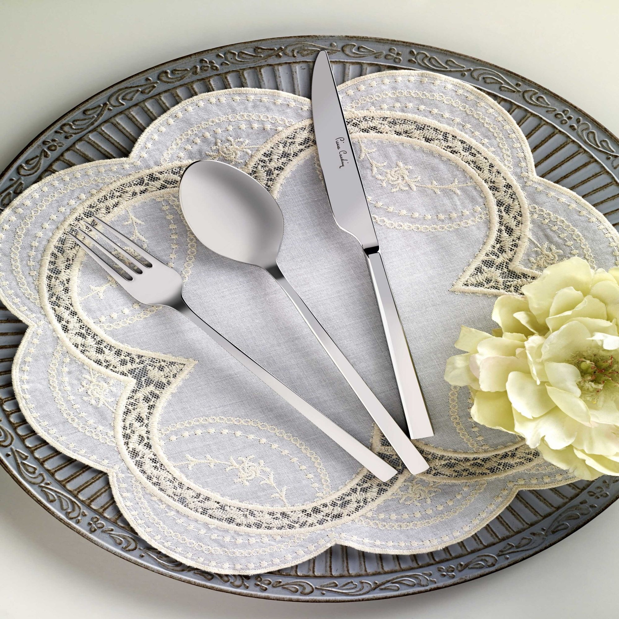 resm Pierre Cardin Mars-2 84 Parça 12 Kişilik Çatal Bıçak Kaşık Seti