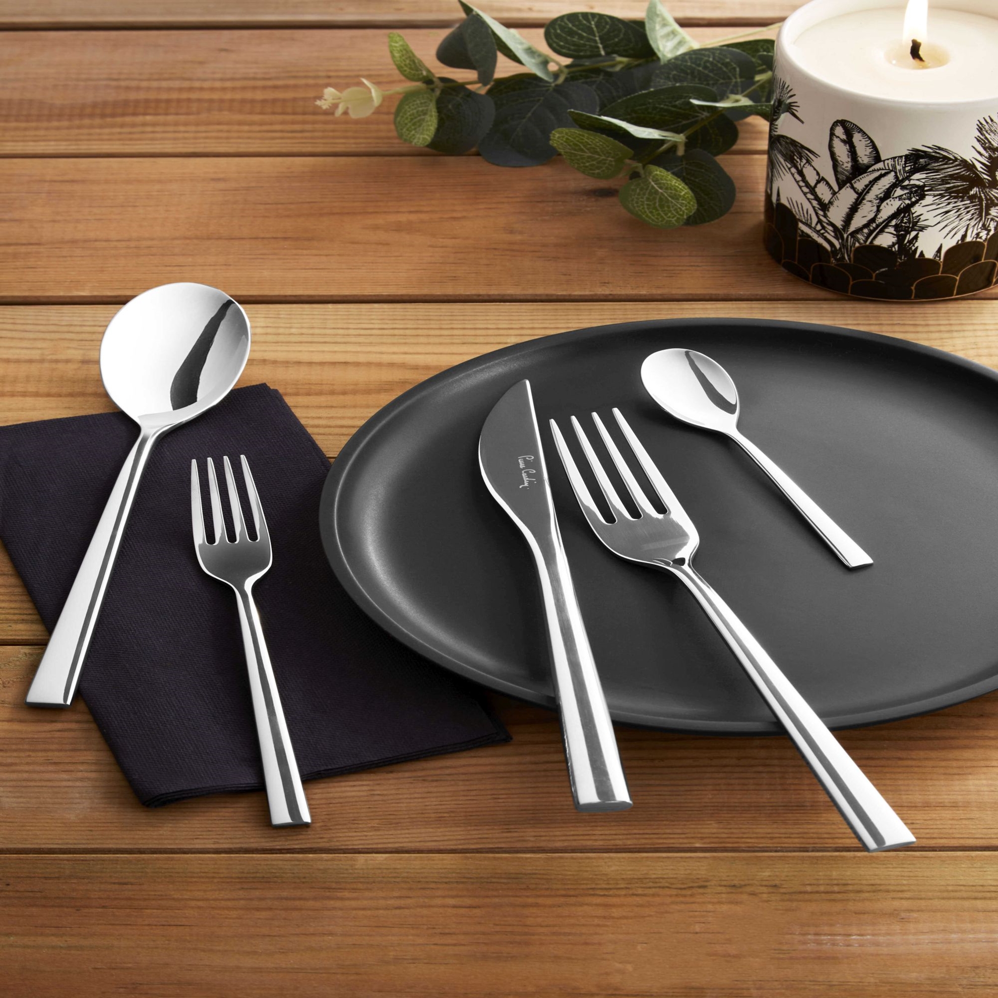 resm Pierre Cardin Harvey 84 Parça 12 Kişilik Çatal Bıçak Kaşık Seti