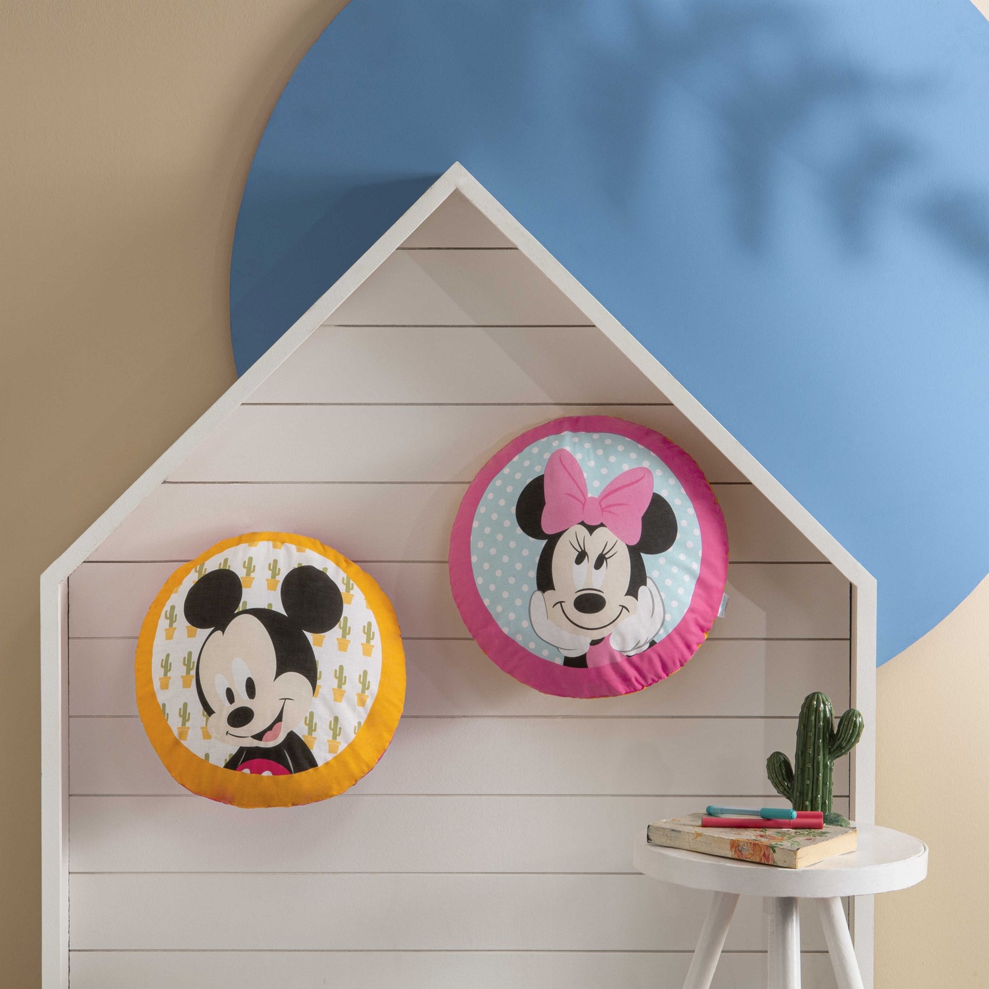 resm Disney Minnie Mickey Baby Pamuk Lisanslı Kırlent