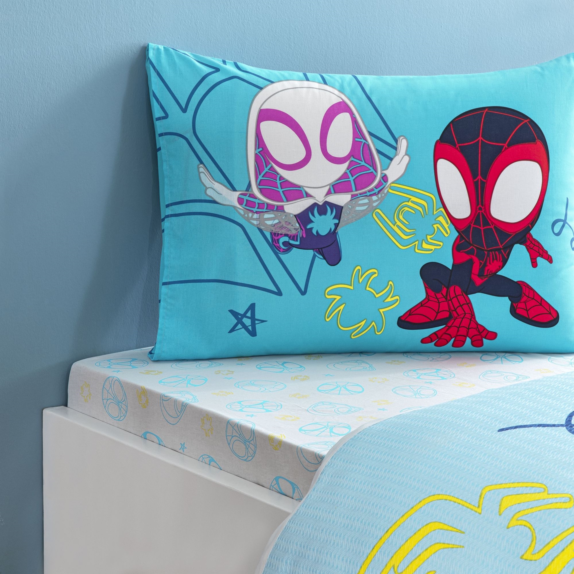 resm Taç Lisanslı Spidey Amazing TeamTek Kişilik Pamuk Pike Takımı