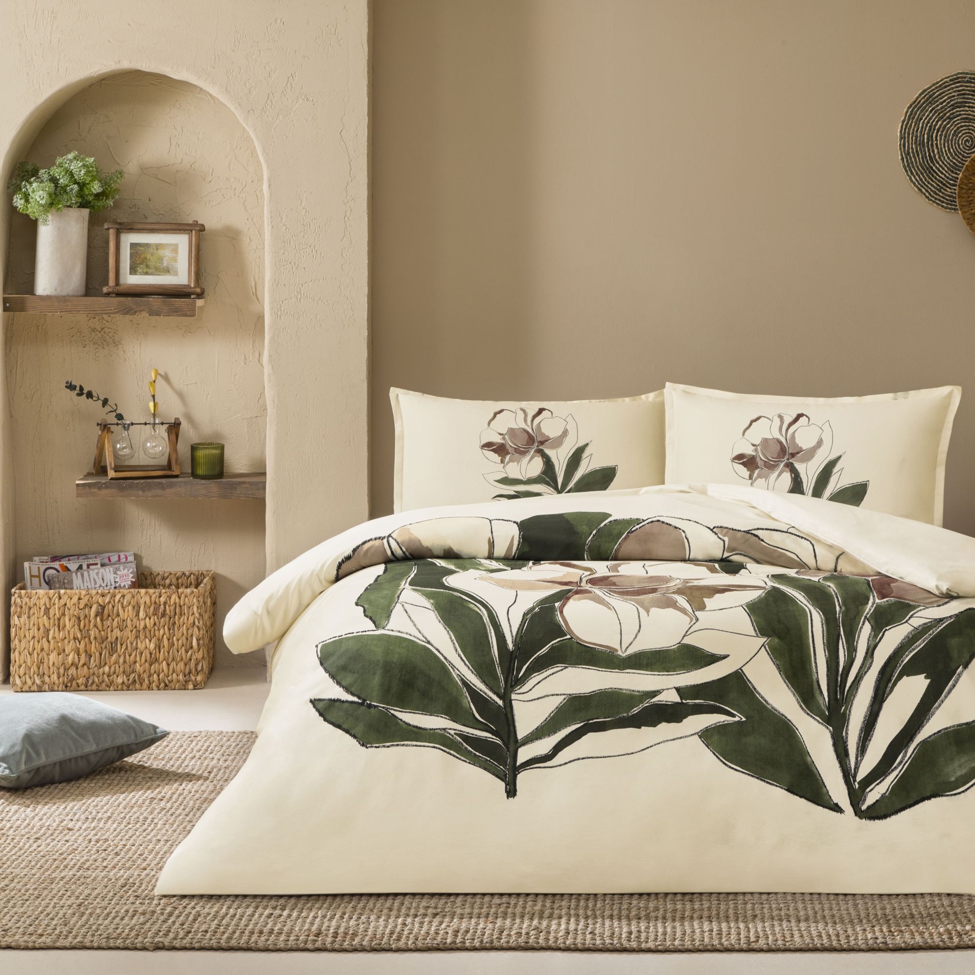 resm Linens Sc Allday Elony Nevresim Takımı Çift Kişilik Ekru