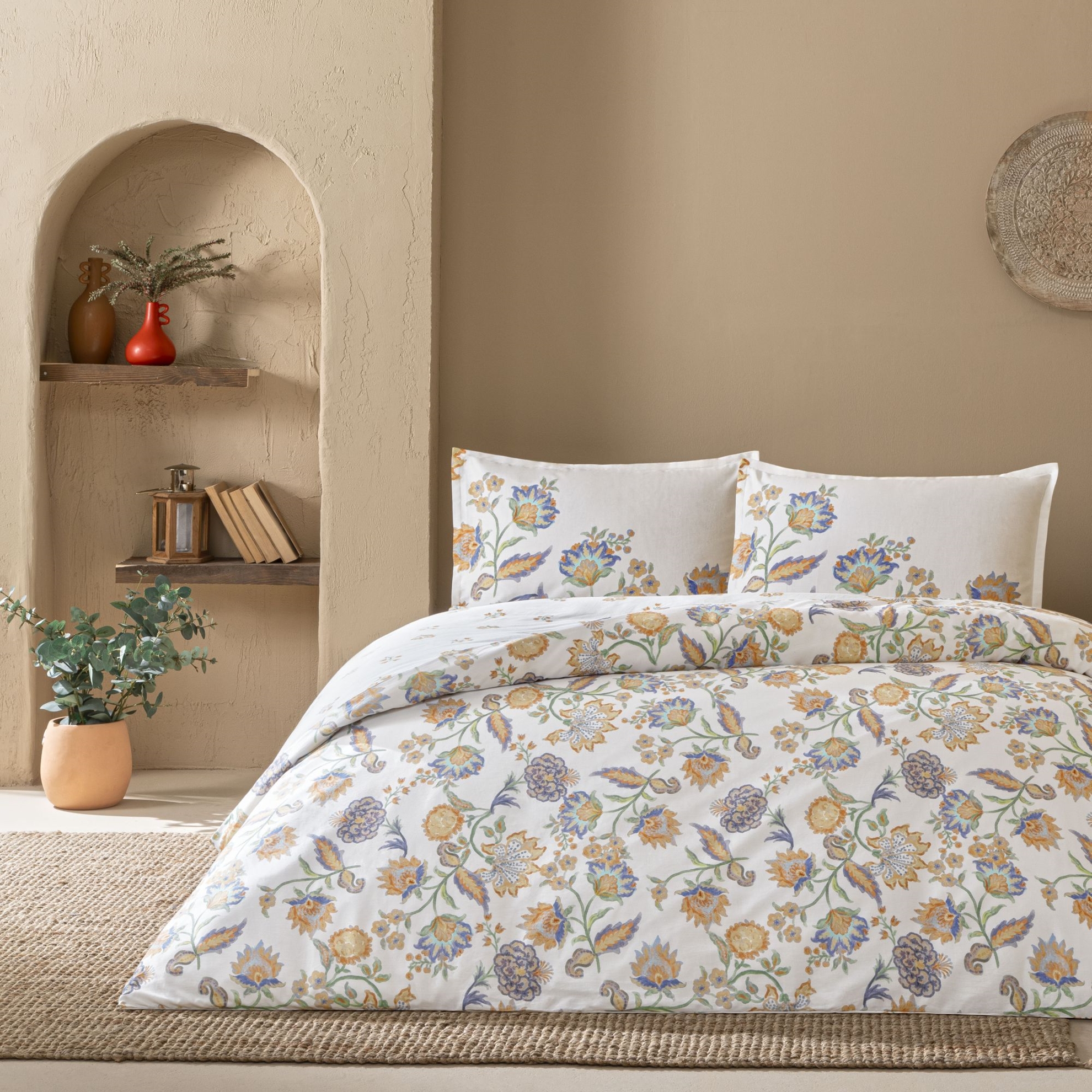 resm Linens Sc Allday Tresca Nevresim Takımı Tek Kişilik Turuncu