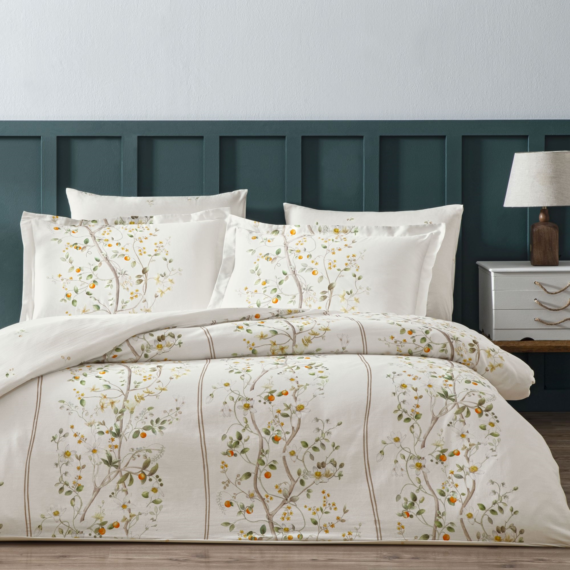 resm Linens Sc Kamquat Nevresim Takımı King Turuncu