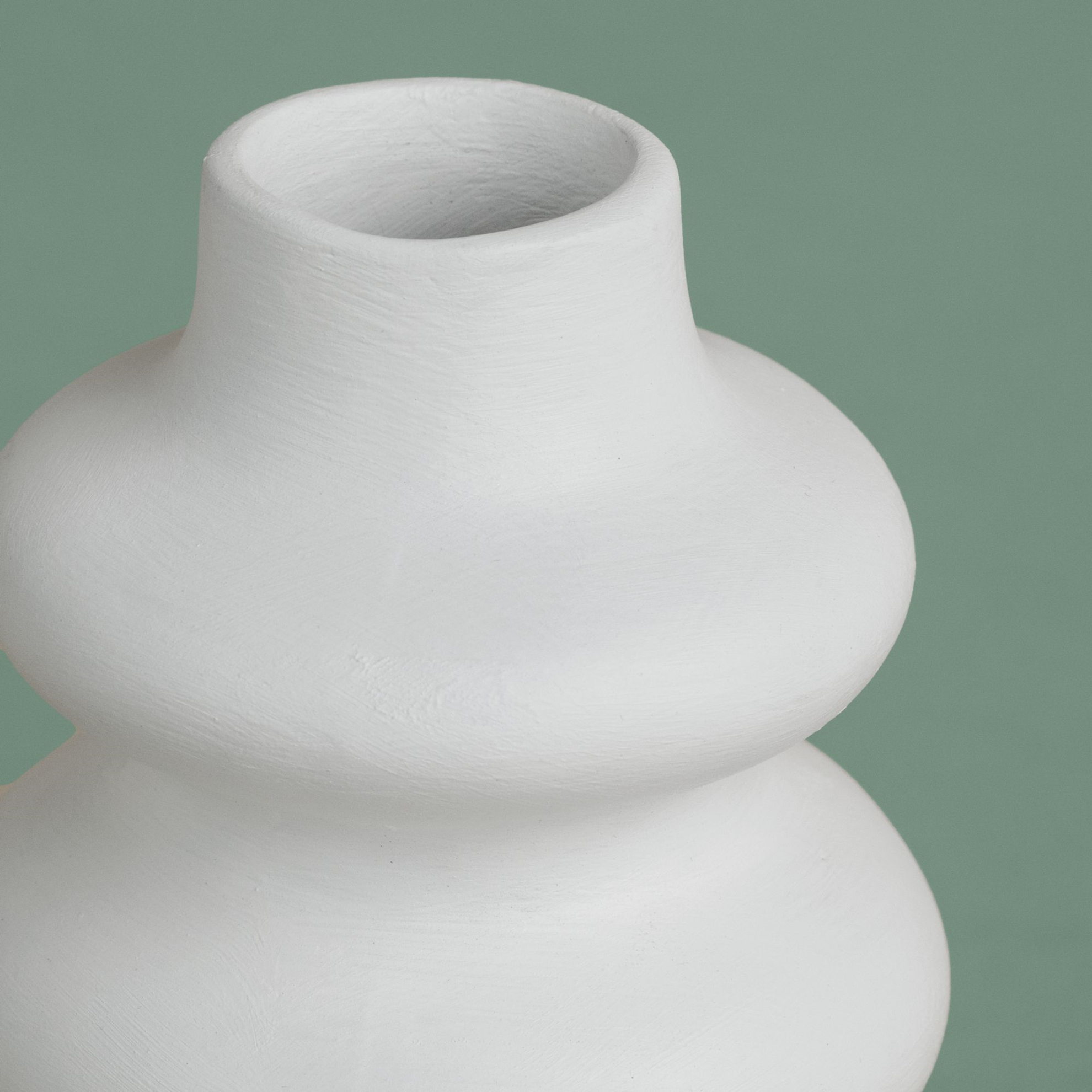 resm Taç Butik İskandinav Vazo Beyaz