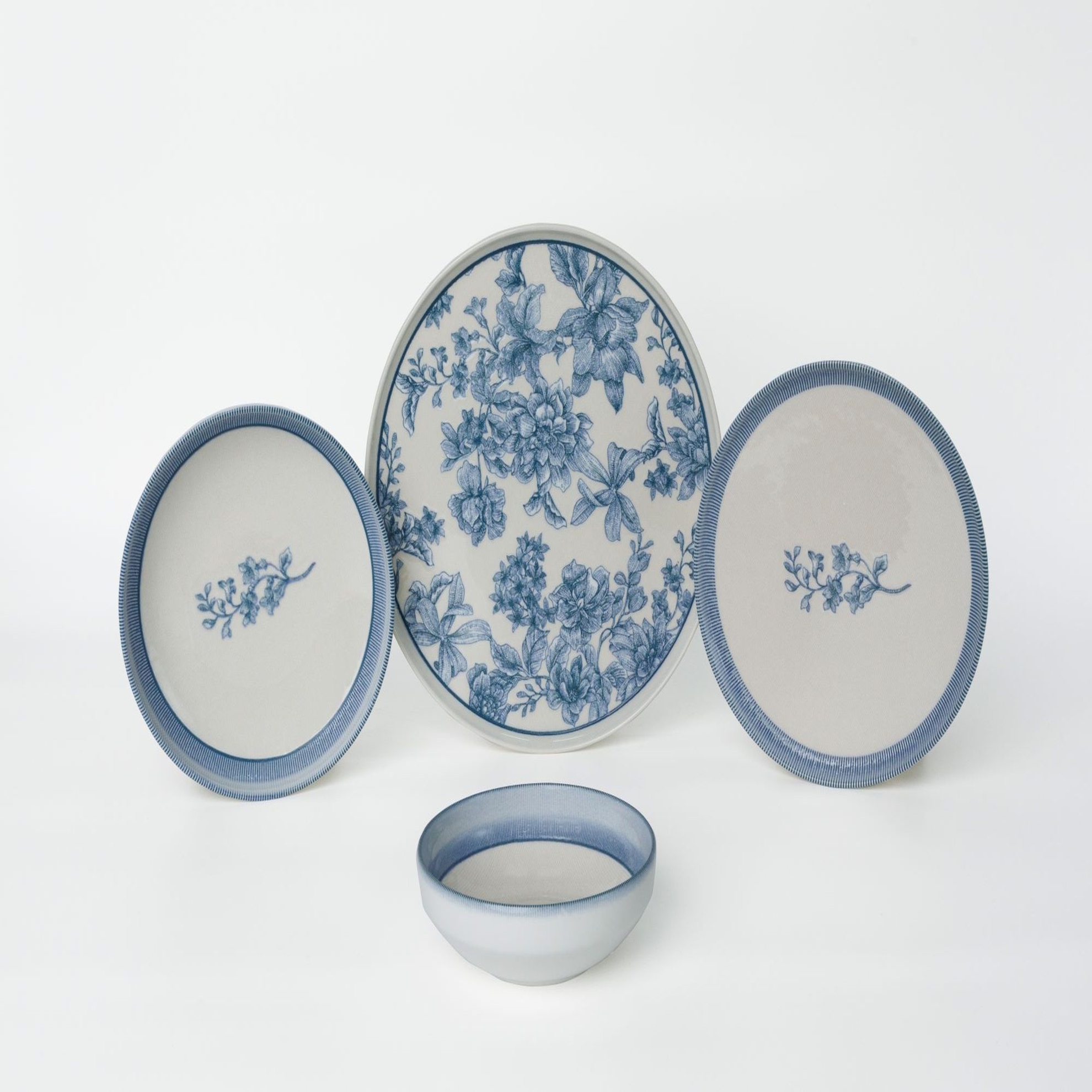 resm Pierre Cardin Isla Blue Porselen 24 Parça Yemek Takımı