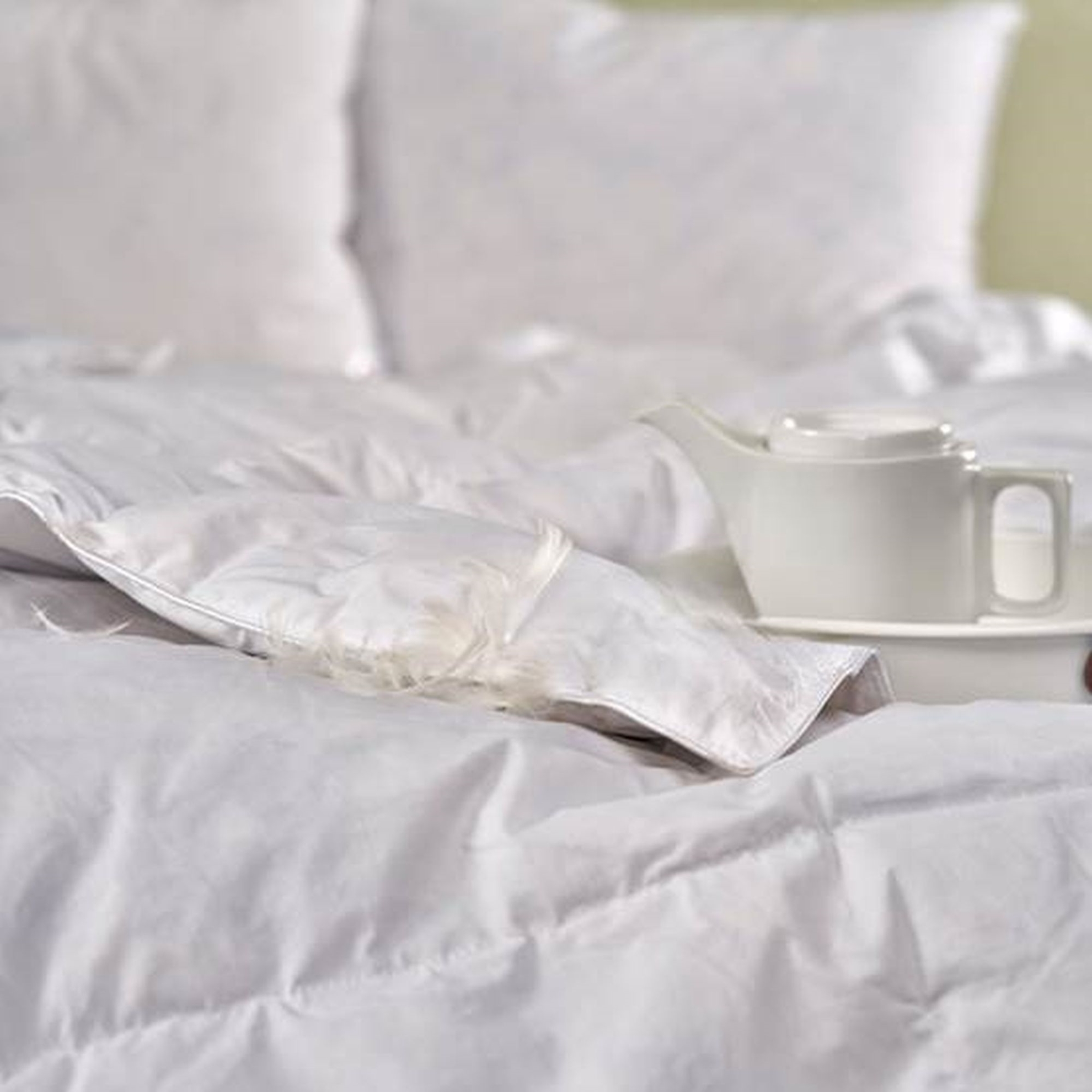 resm Brielle Kaz Tüyü 195x215 cm Çift Kişilik Yorgan Beyaz