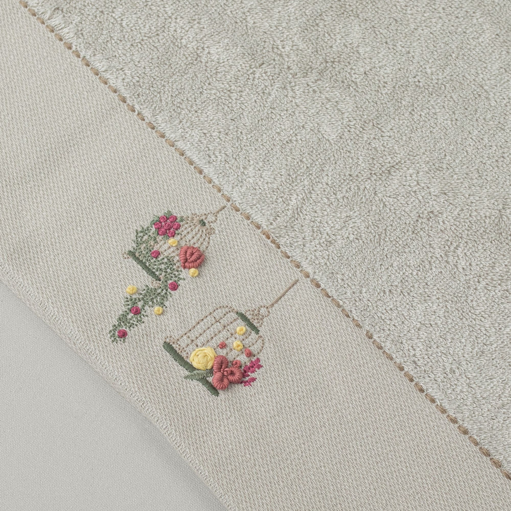 resm Linens Glade Bambu Yüz Havlusu 50x85 Cm Stone