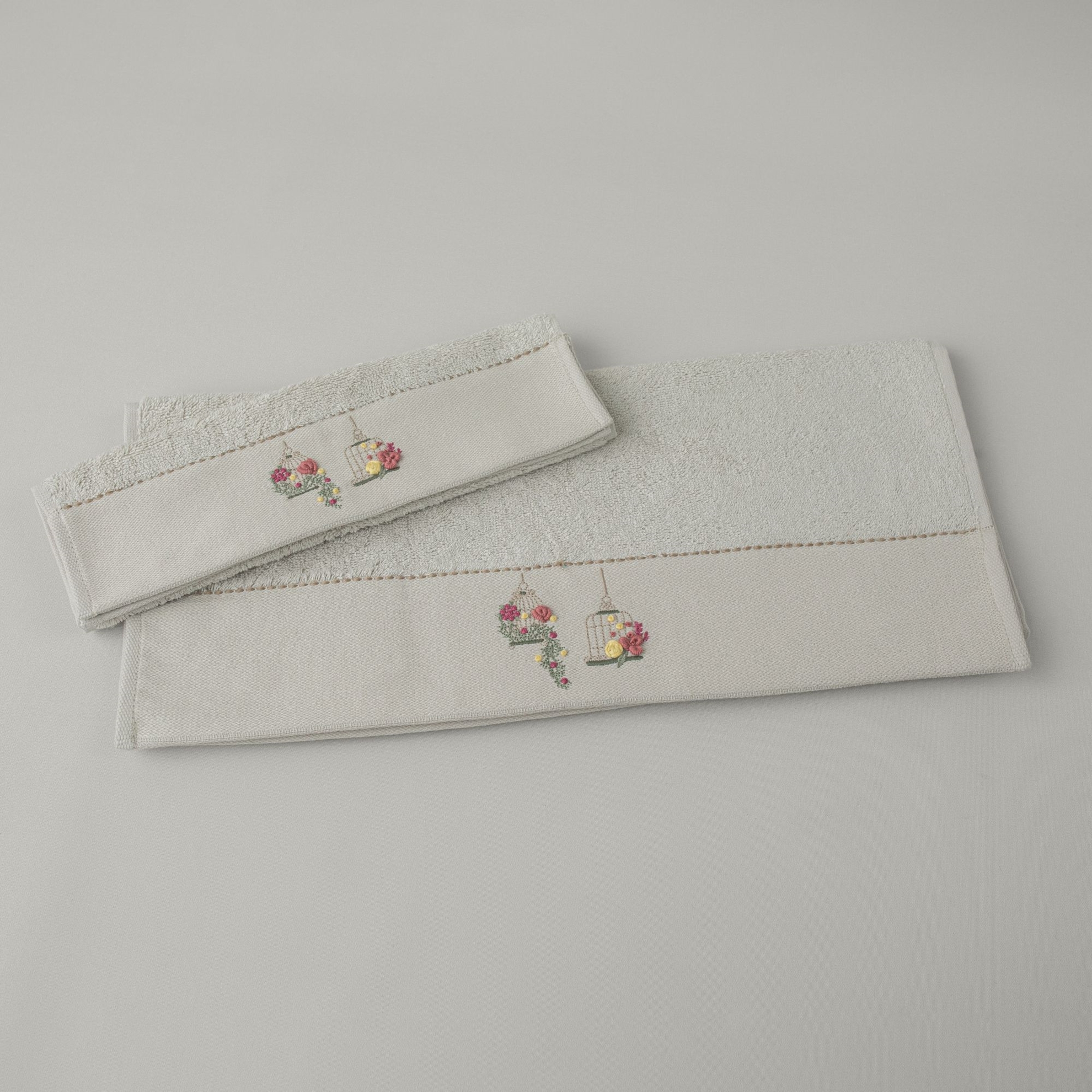 resm Linens Glade Bambu Yüz Havlusu 50x85 Cm Stone