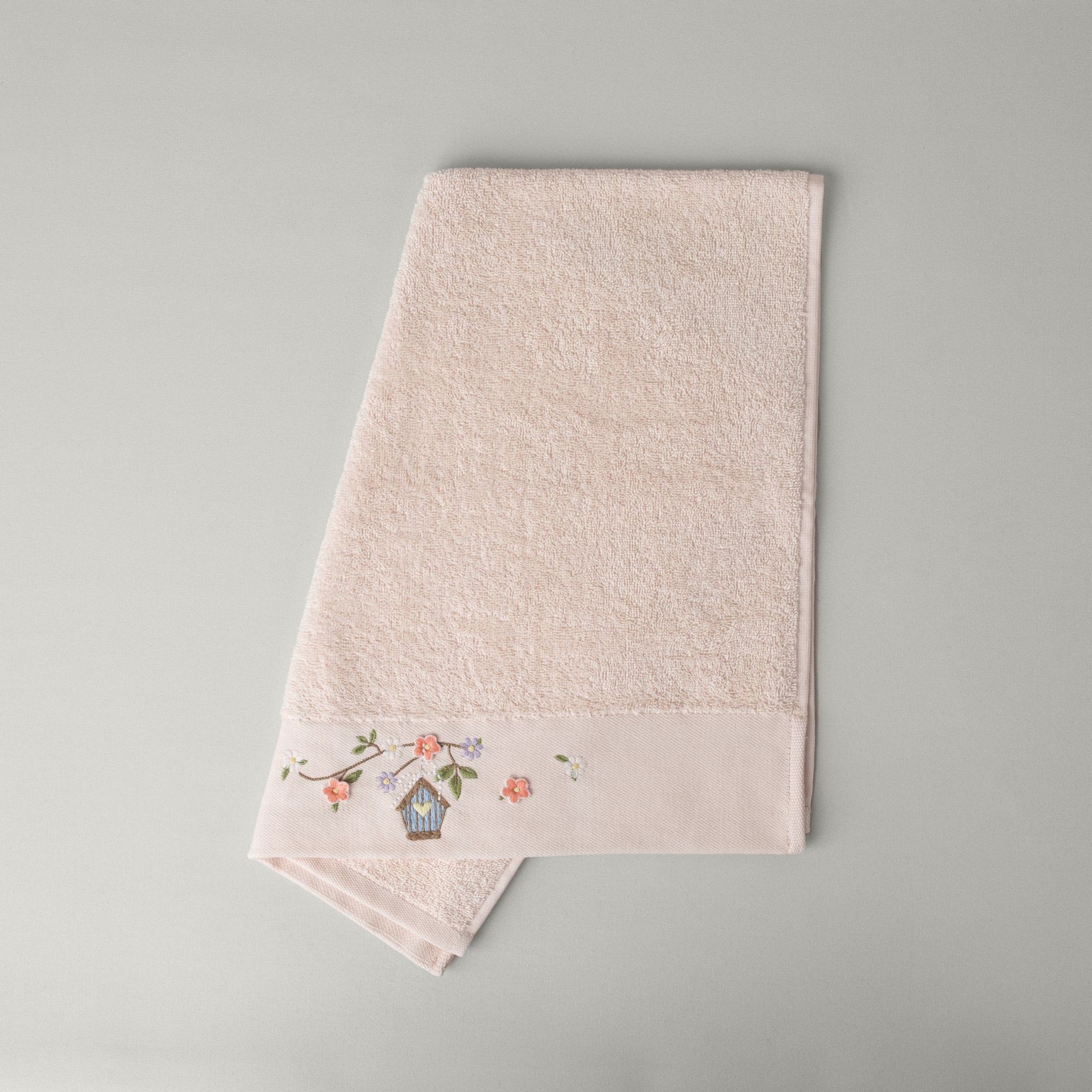 resm Linens Luvena Pamuk Yüz Havlusu 50x85 Cm Somon