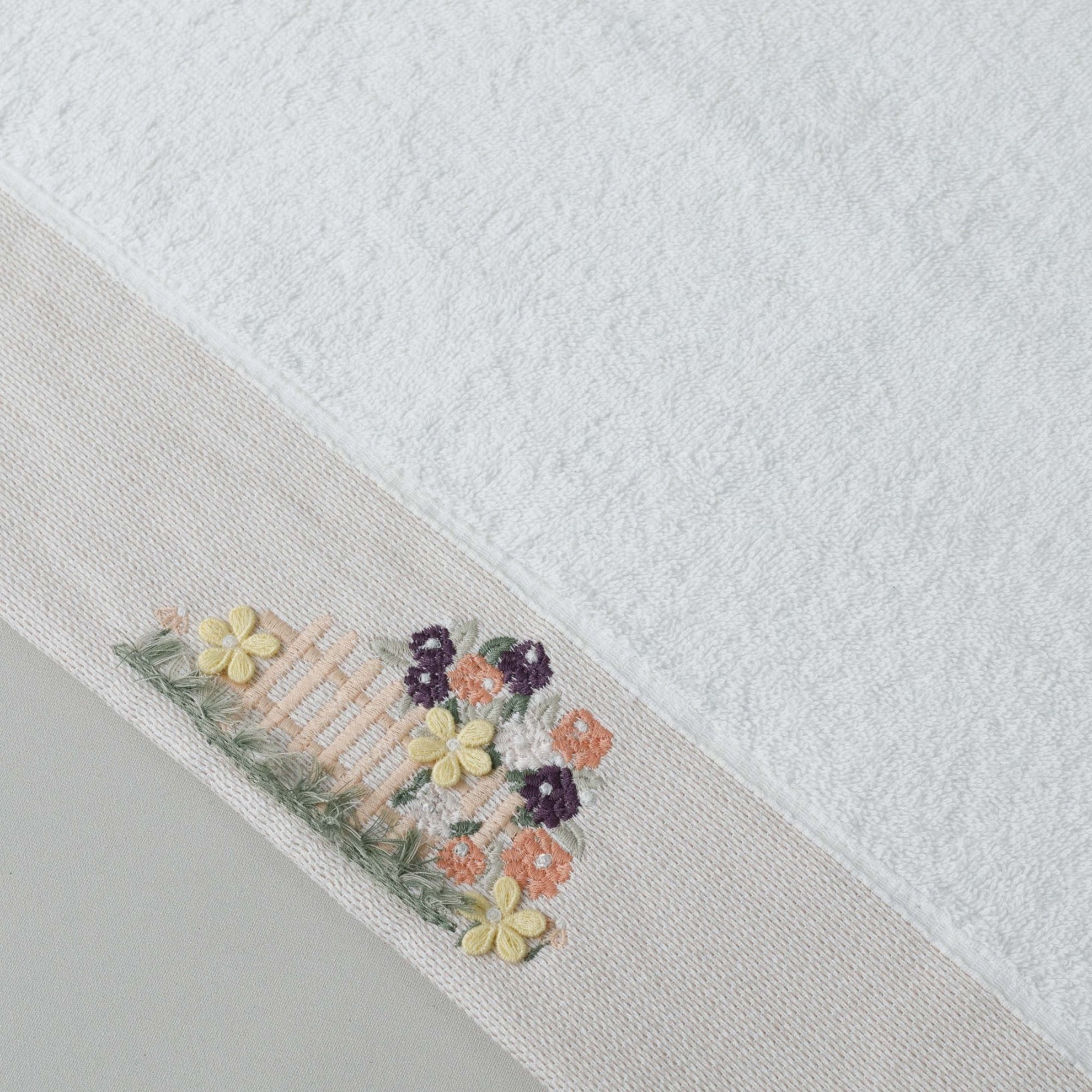 resm Linens Eloi Pamuk Yüz Havlusu 50x85 Cm Beyaz