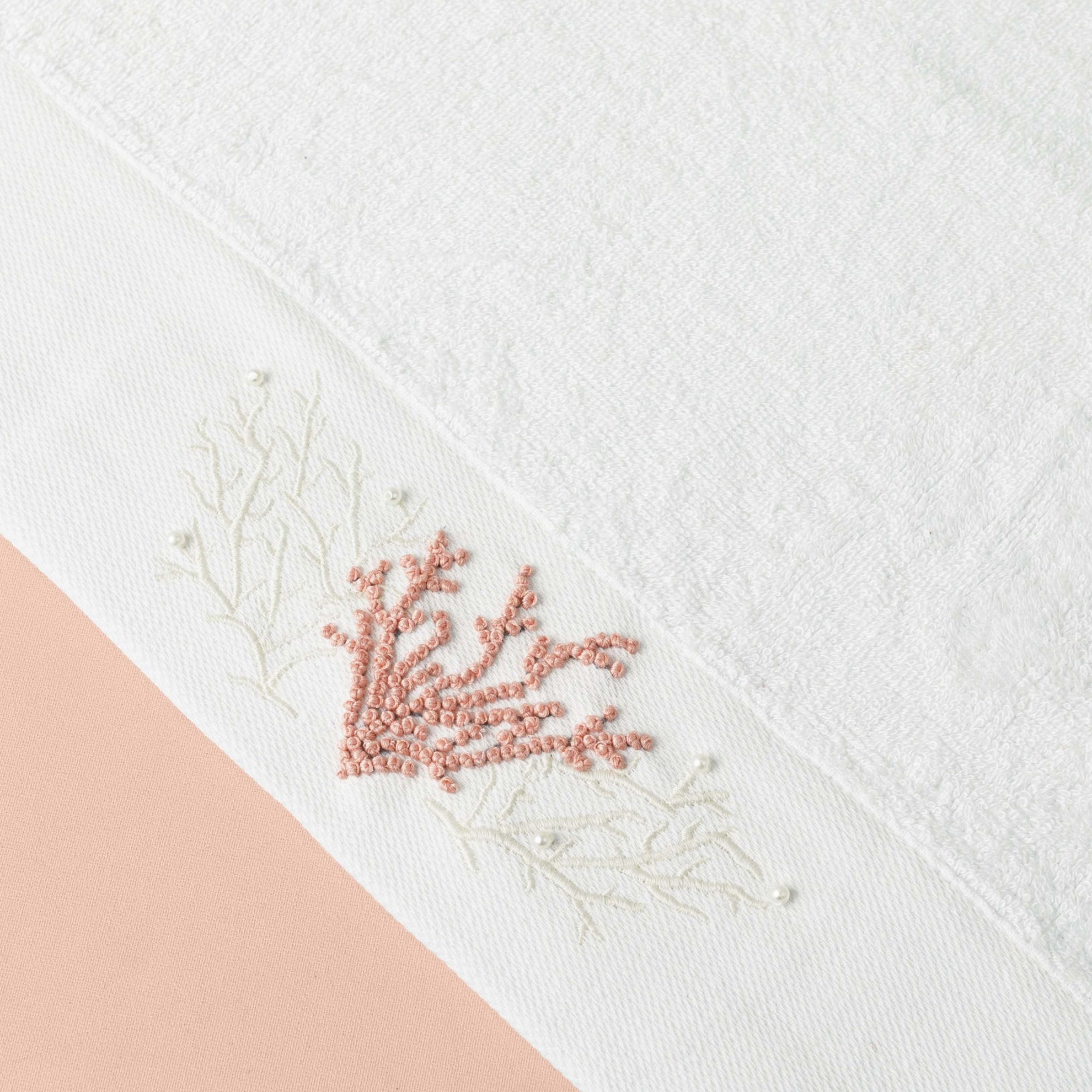 resm Linens Coral Bambu Yüz Havlusu 50x85 Cm Beyaz