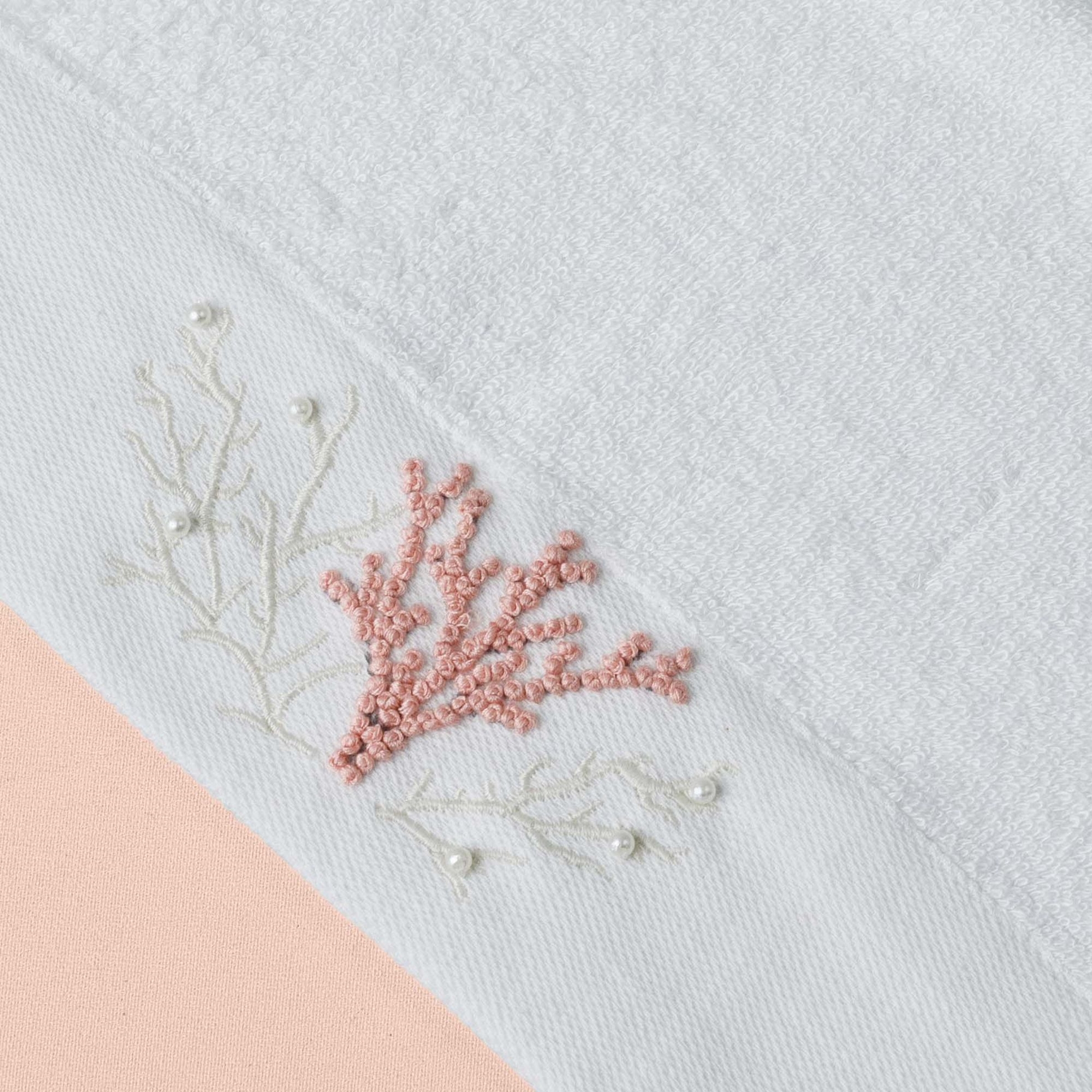 resm Linens Coral Bambu El Havlusu 30x45 Cm Beyaz