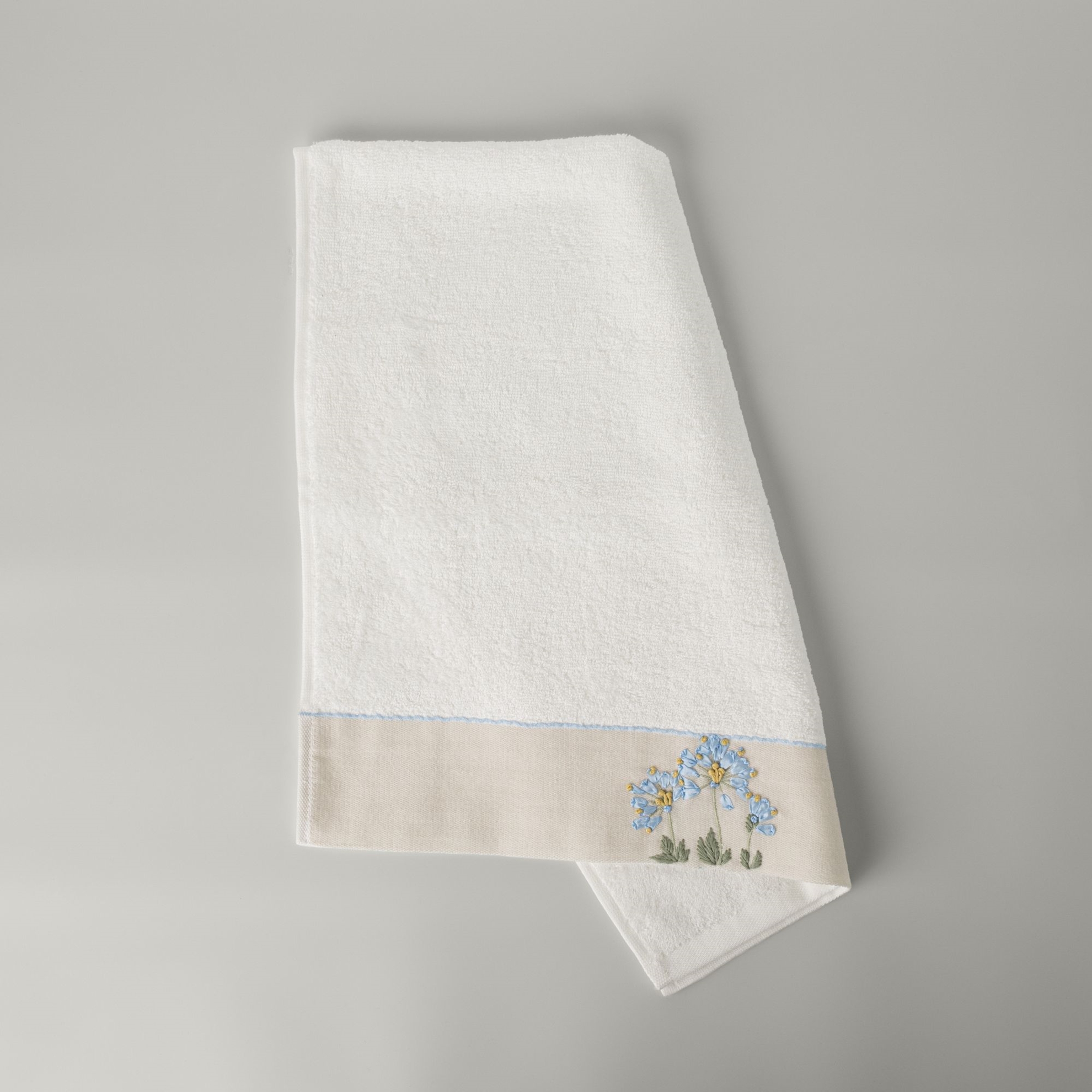 resm Linens Nıssa Bambu Yüz Havlusu 50X85 Cm Beyaz