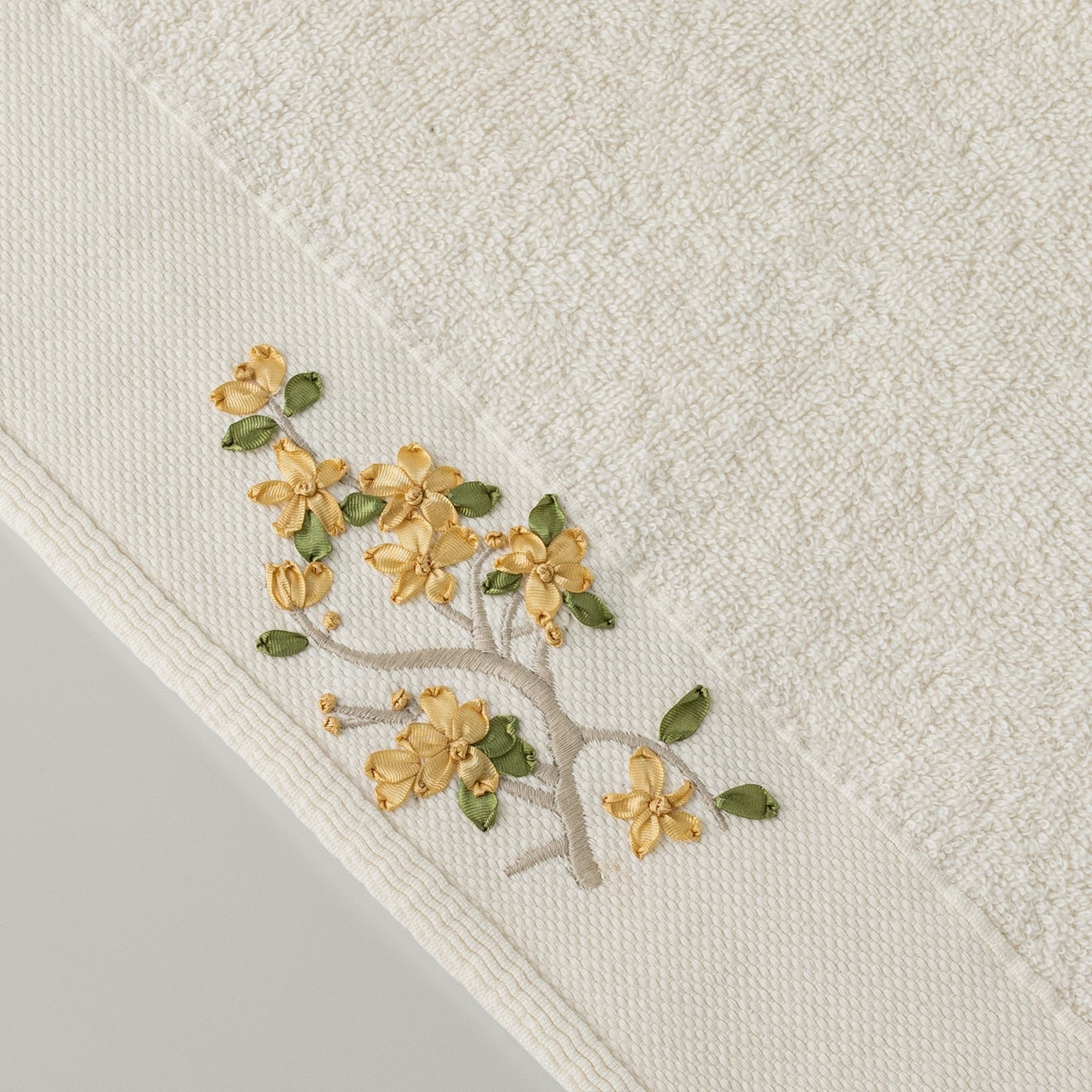 resm Linens Lıora Pamuk Yüz Havlusu 50X85 Cm Ekru