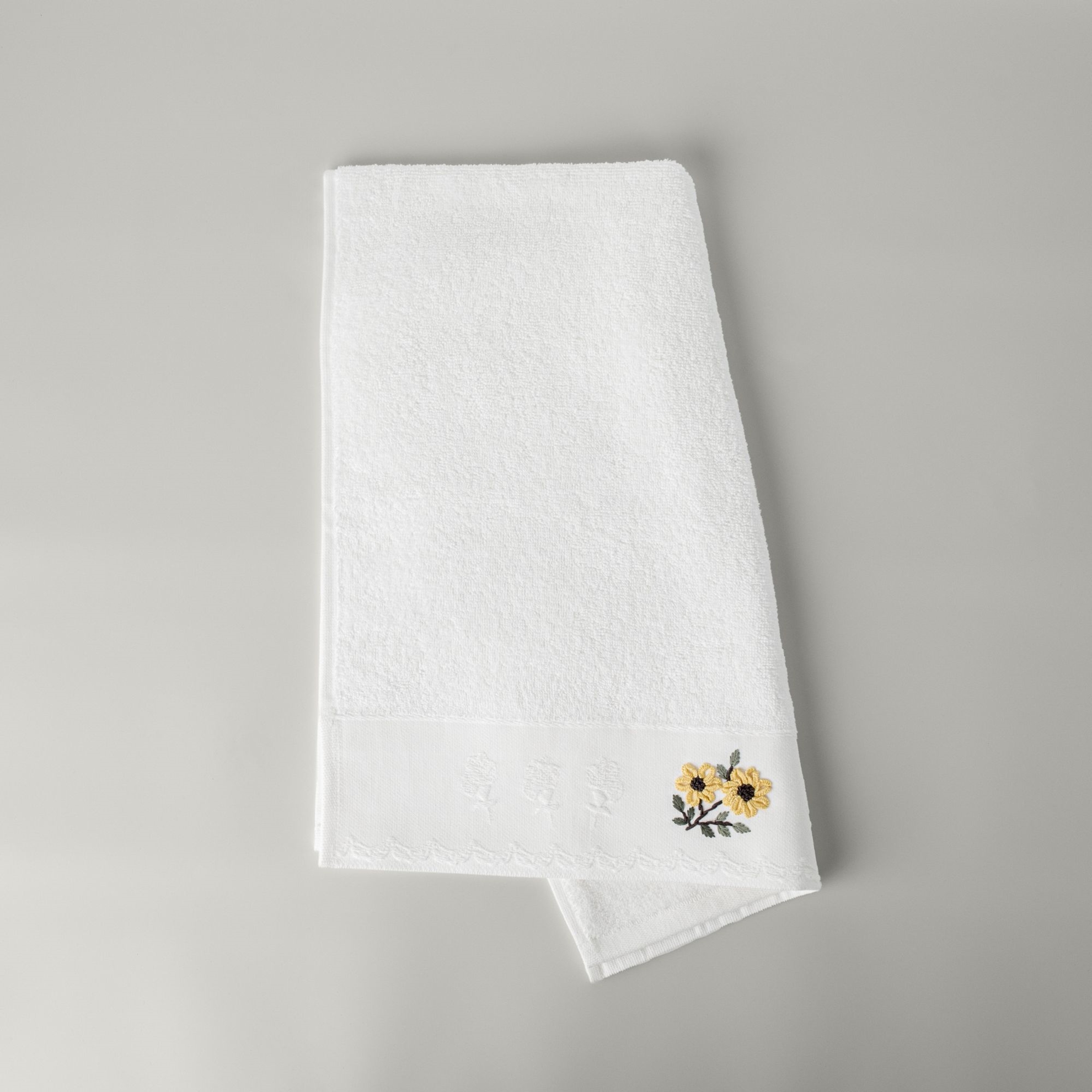 resm Linens Jovıe Pamuk Yüz Havlusu 50X85 Cm Beyaz