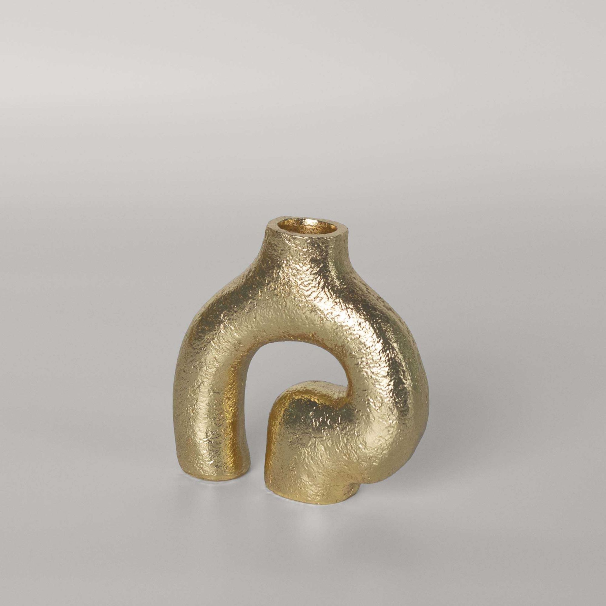 resm Linens Vein 11,5x4x11,5 cm Dekor Vazo Gold