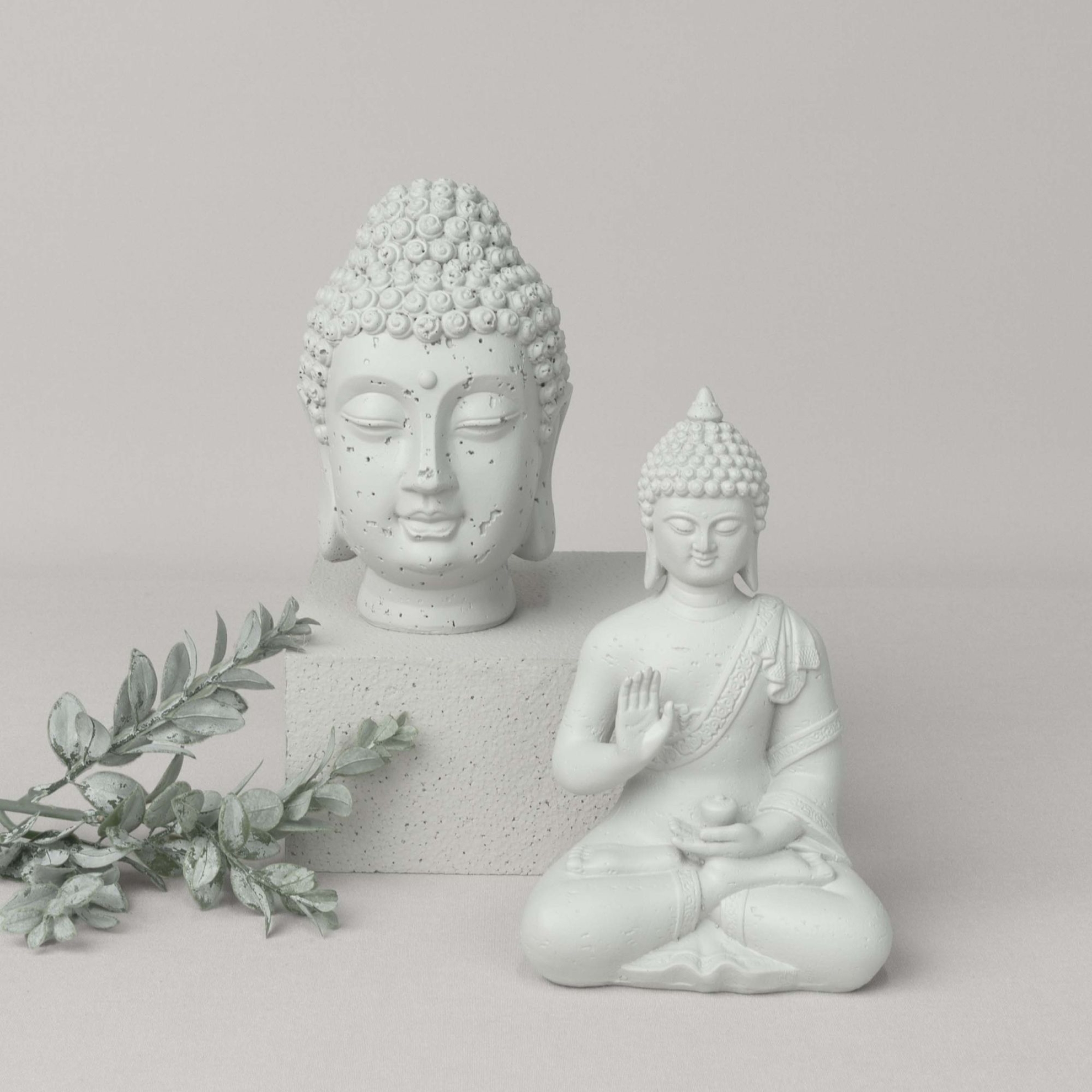 resm Linens Budha Portrait 11x10x16 cm Dekor Naturel