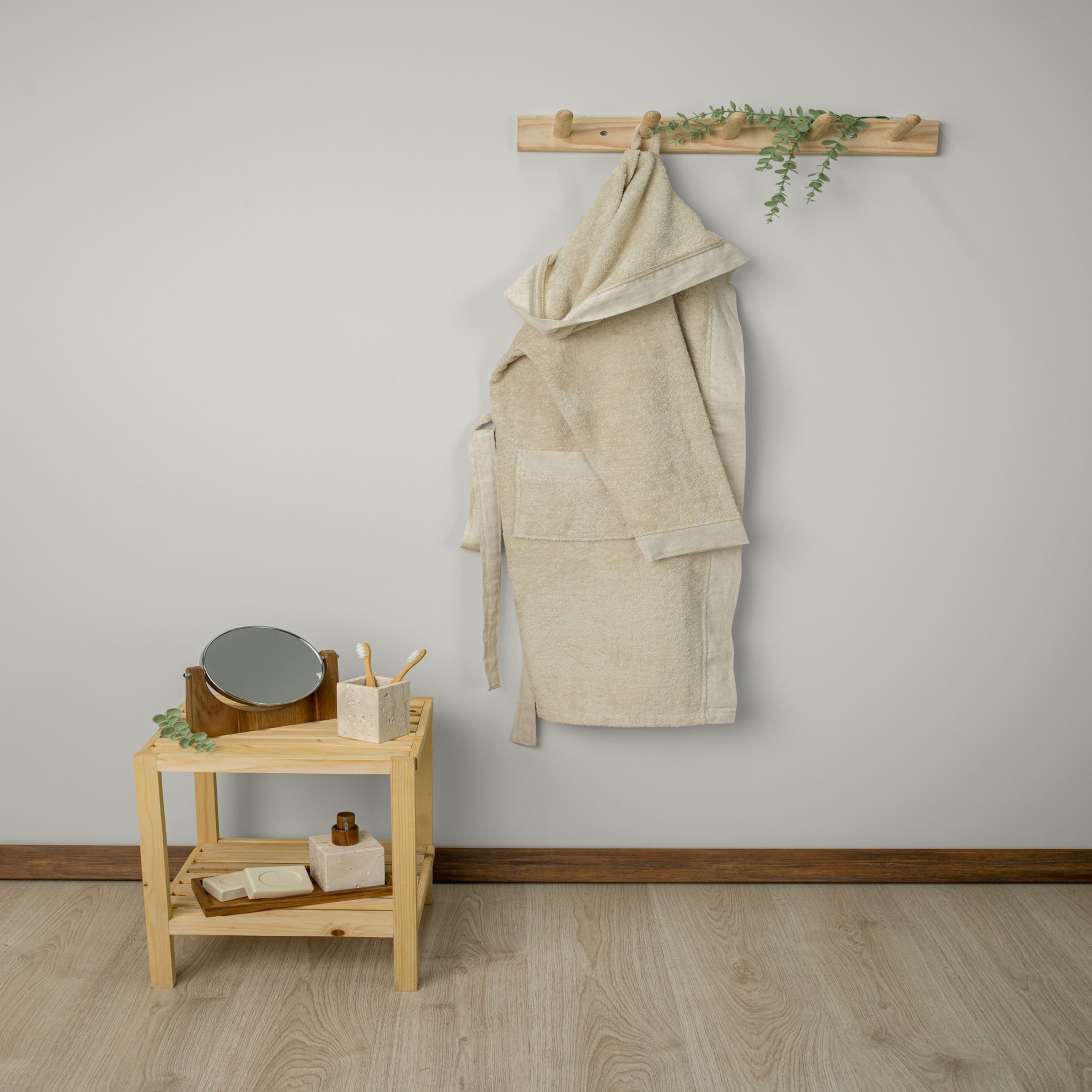 resm Linens Linty s/m Keten Bornoz