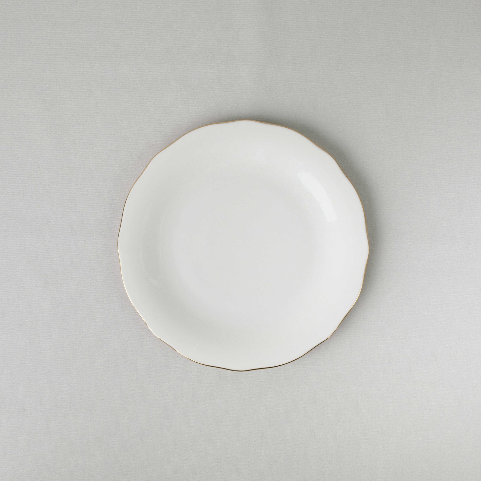 resm Linens Elegant Porselen Servis Tabağı 27 cm Gold