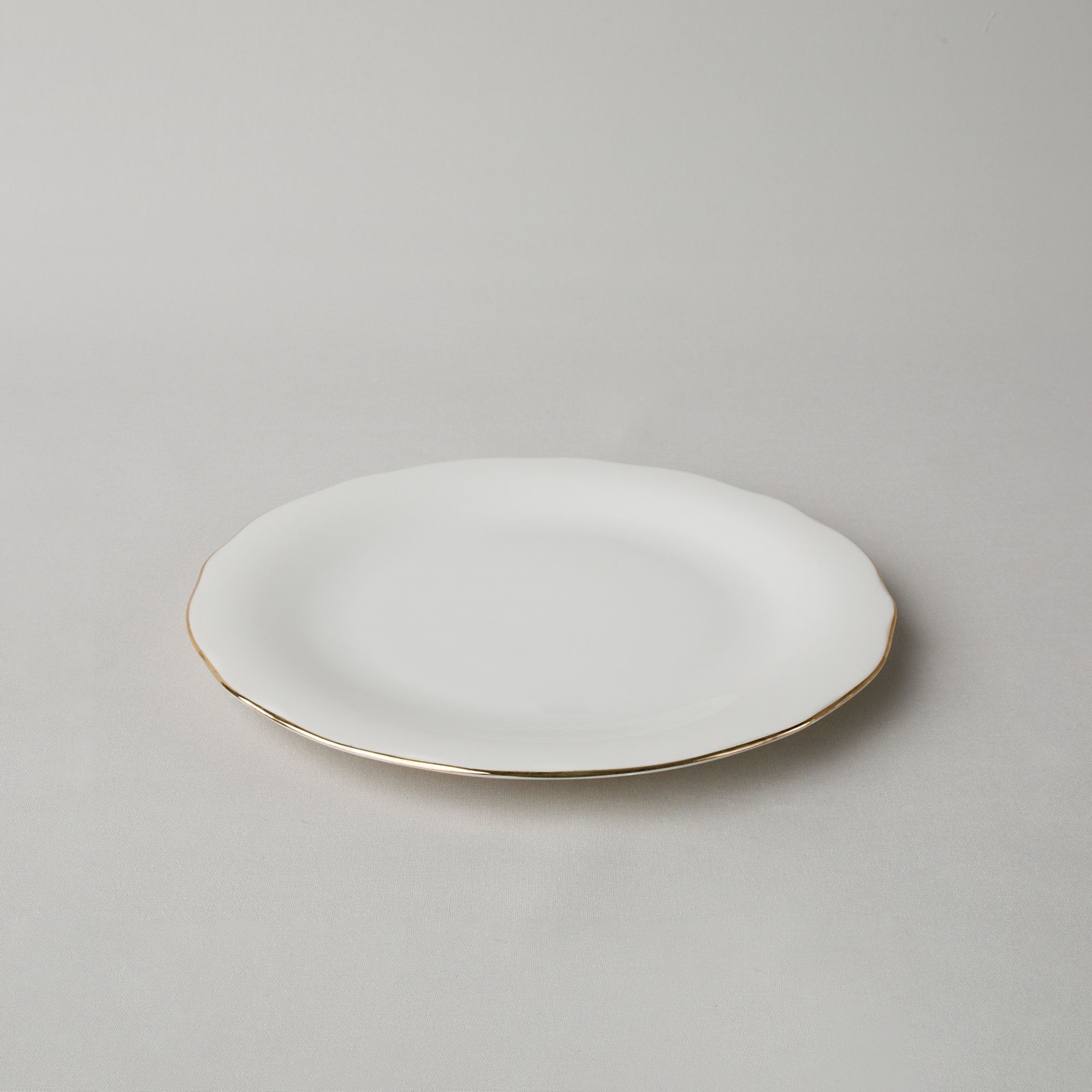 resm Linens Elegant Porselen Servis Tabağı 27 cm Gold