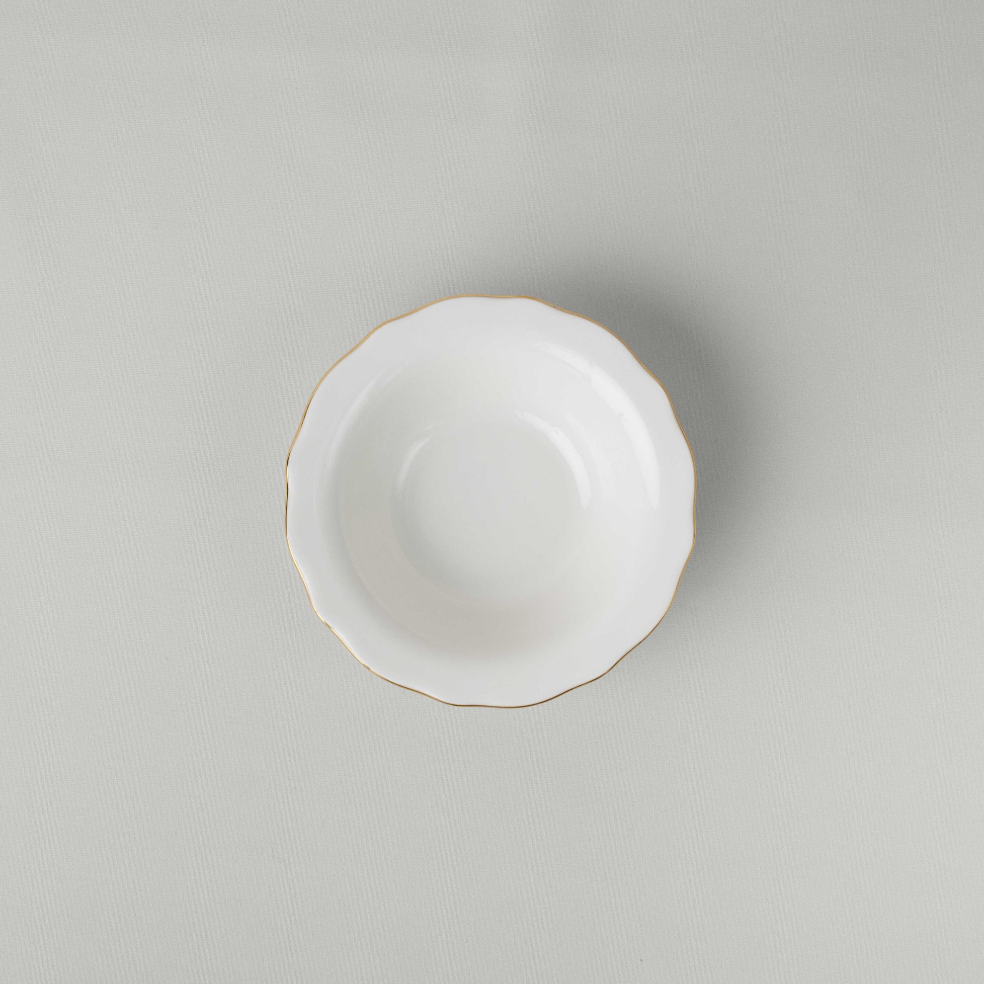 resm Linens Elegant Porselen Kase 16 cm Gold