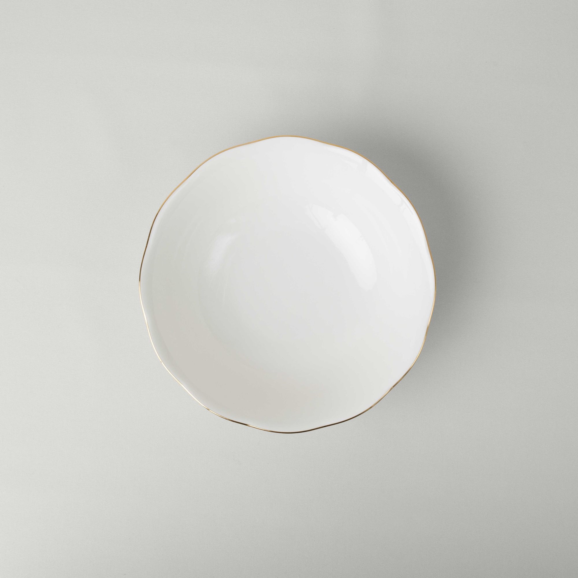 resm Linens Elegant Porselen Kase 23 cm Gold