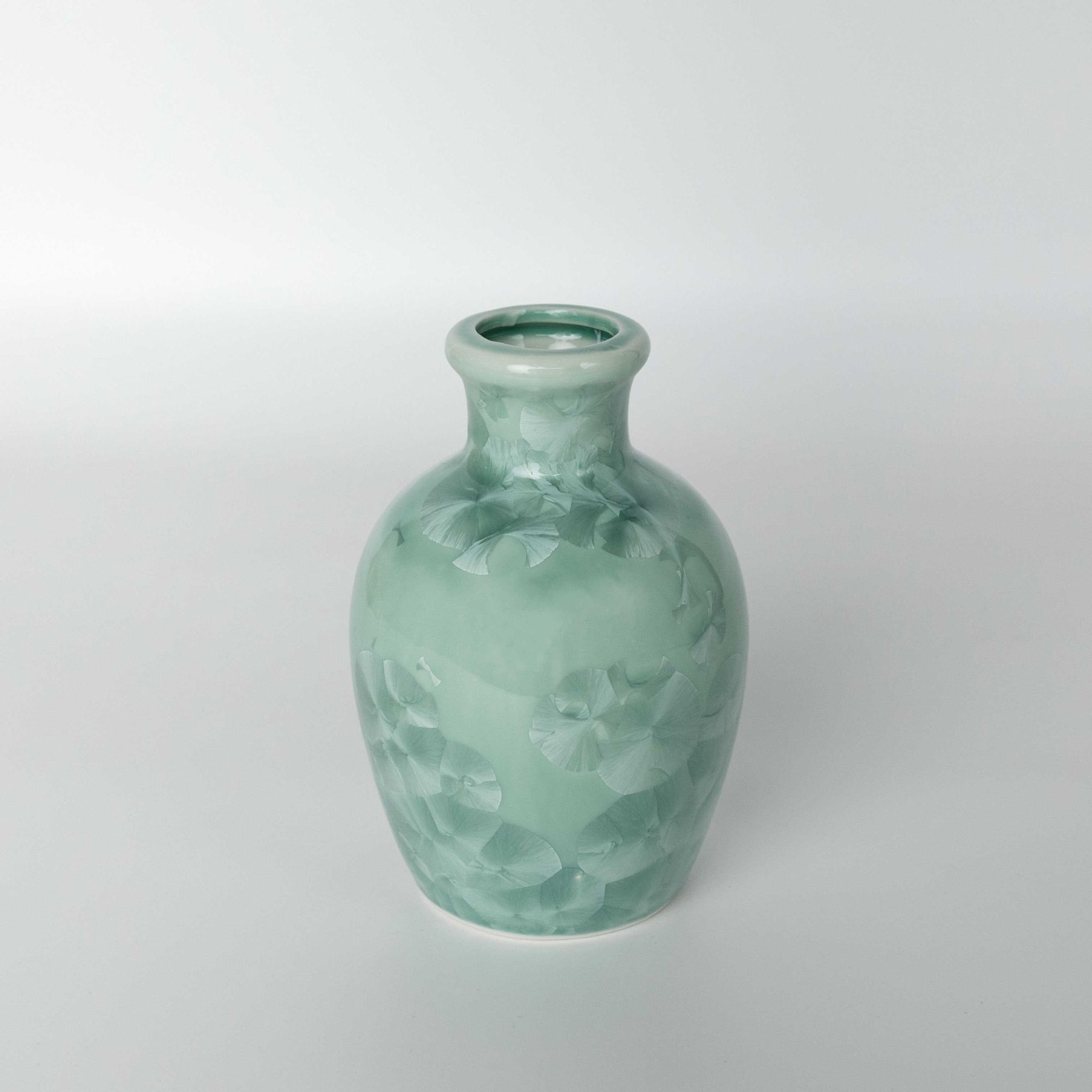 resm Linens Pearl Porselen 12x12x17,5 cm Vazo Yeşil