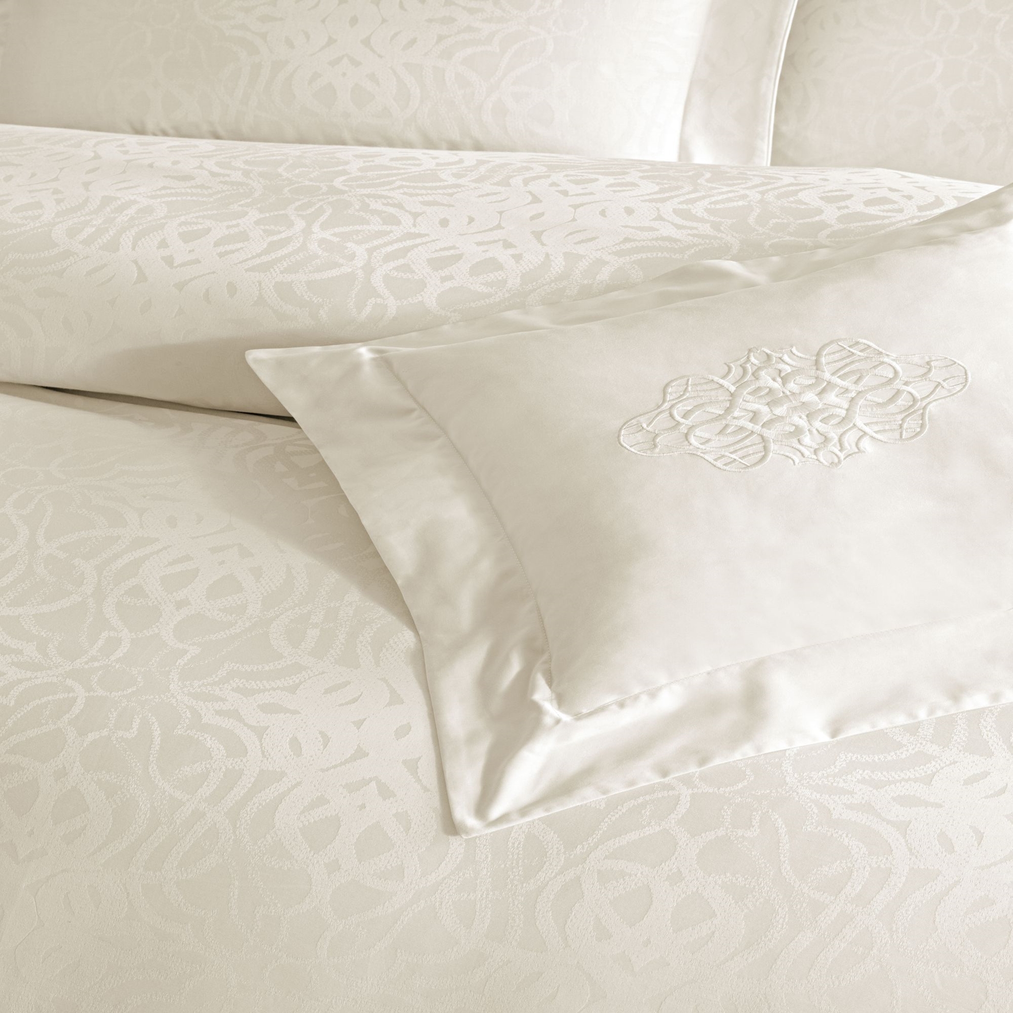 resm Valeron Valois Jakar Çift Kişilik Nevresim Takımı Ekru