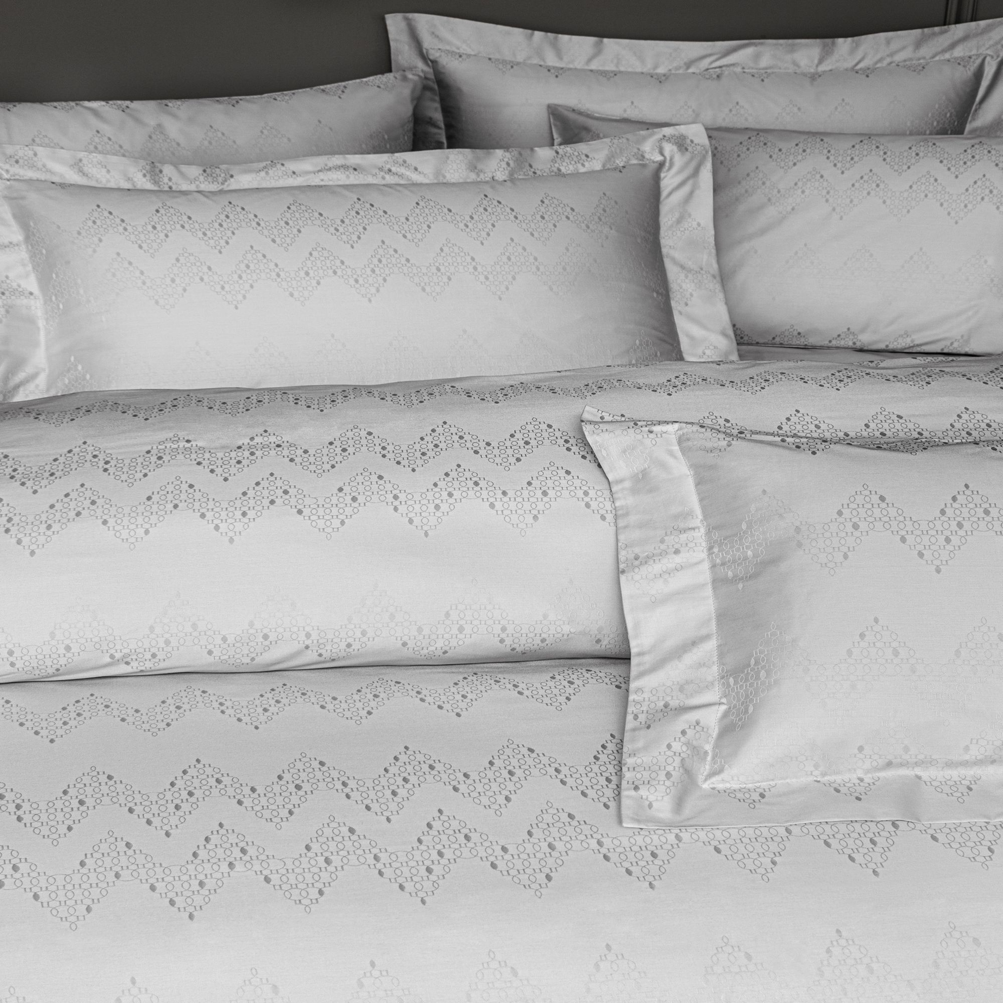 resm Valeron Davis Jakar Çift Kişilik Nevresim Takımı Gri