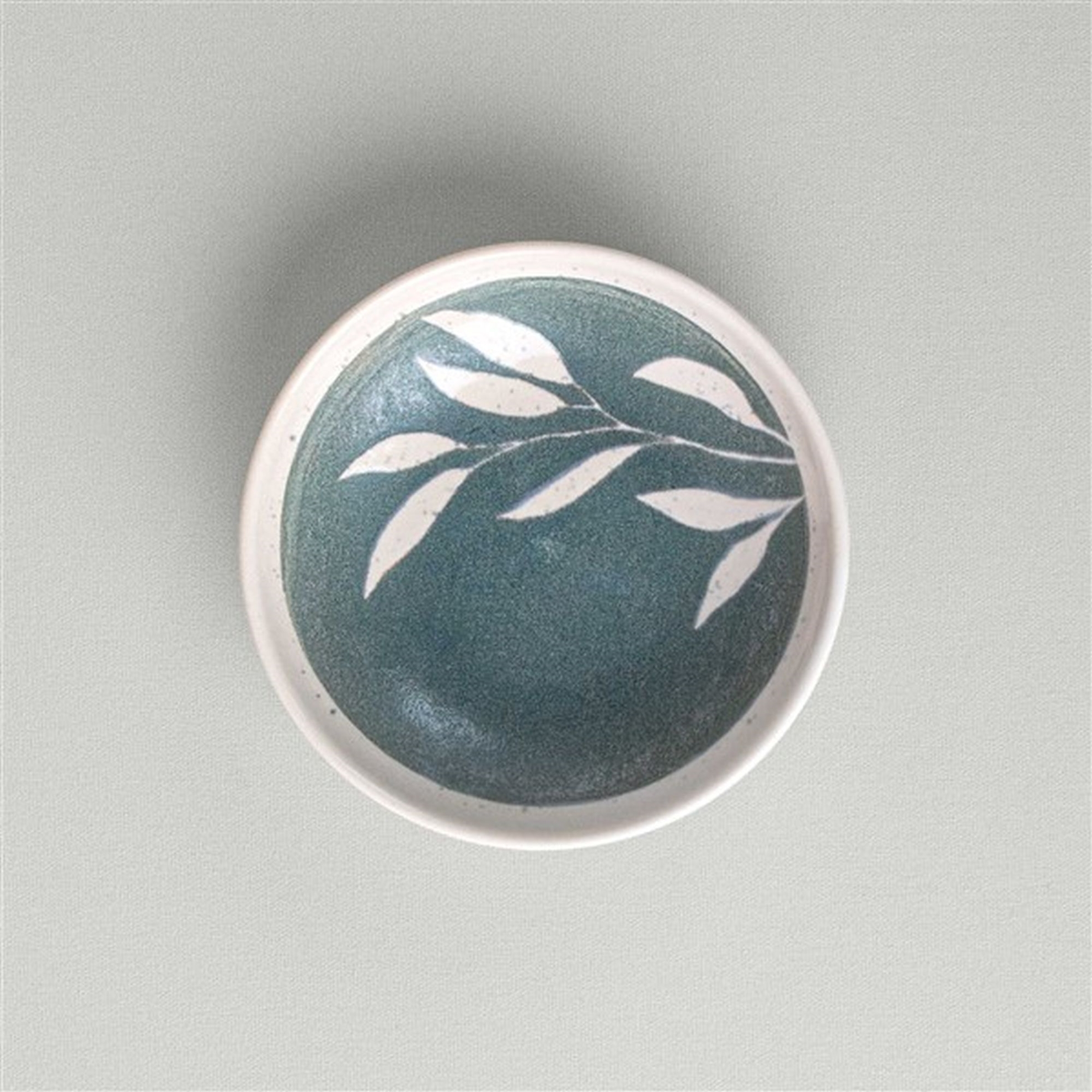 resm Linens Daphne Seramik 13 cm Çerezlik Yeşil