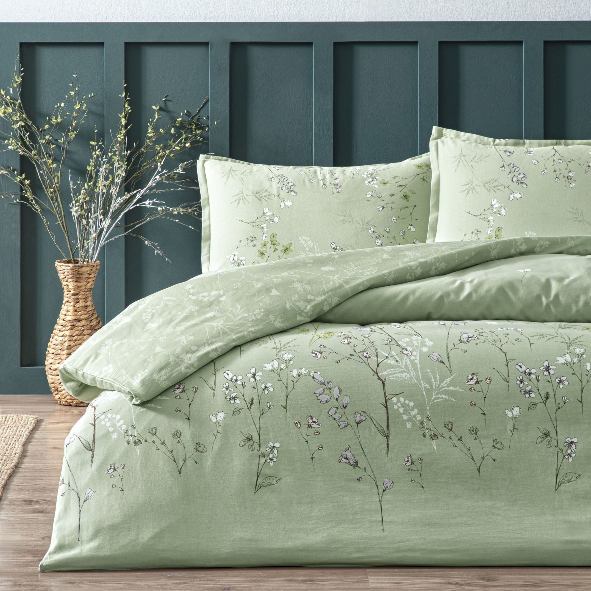 resm Linens Sc Allday Henley Nevresim Takımı Çift Kişilik Yeşil