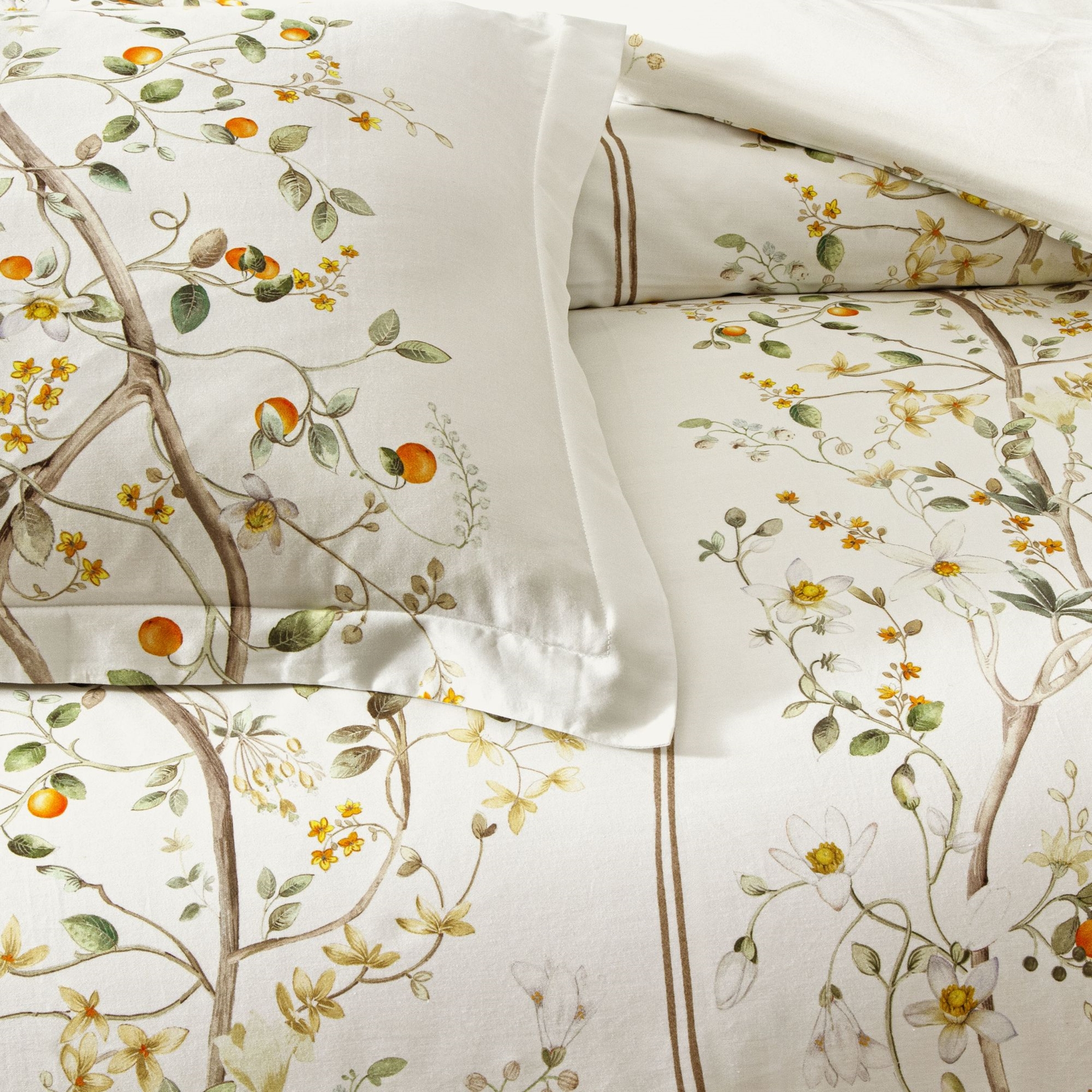 resm Linens Sc Kamquat Nevresim Takımı Çift Kişilik Turuncu