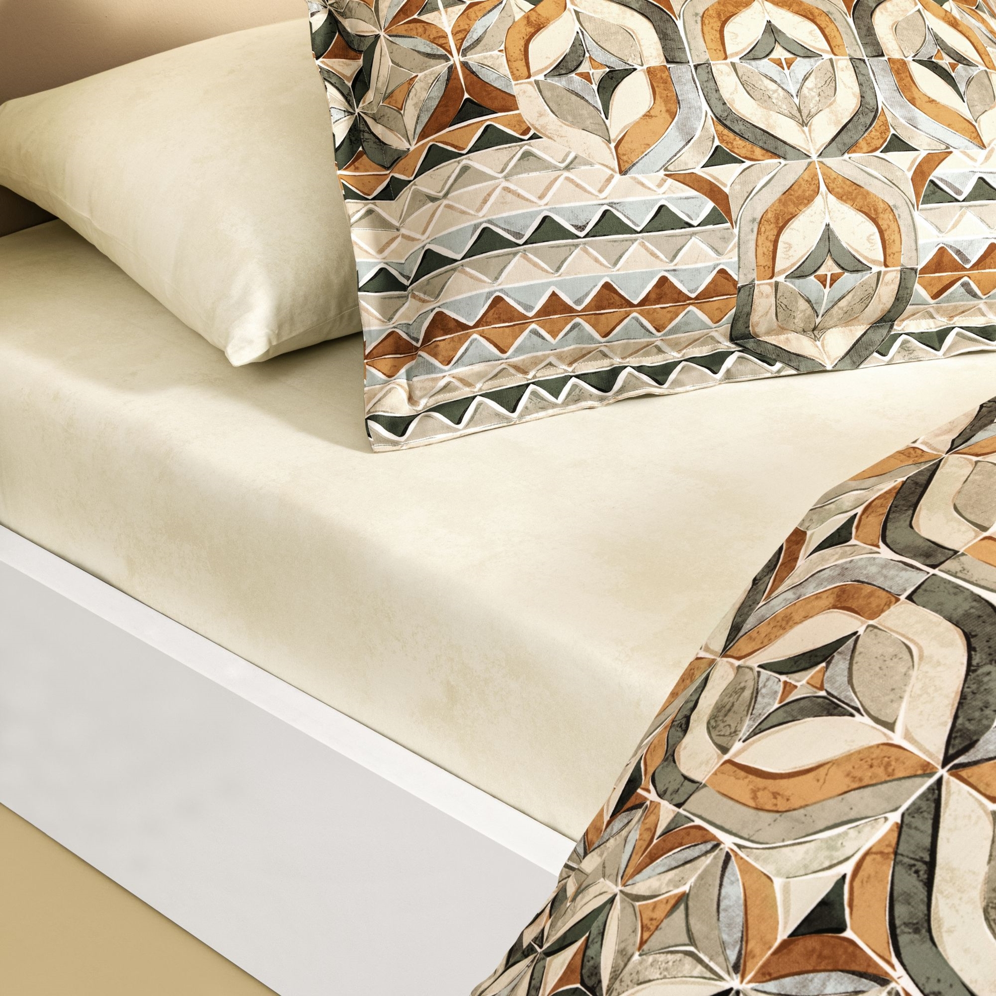 resm Linens Sc Fresnel Nevresim Takımı Çift Kişilik Turuncu