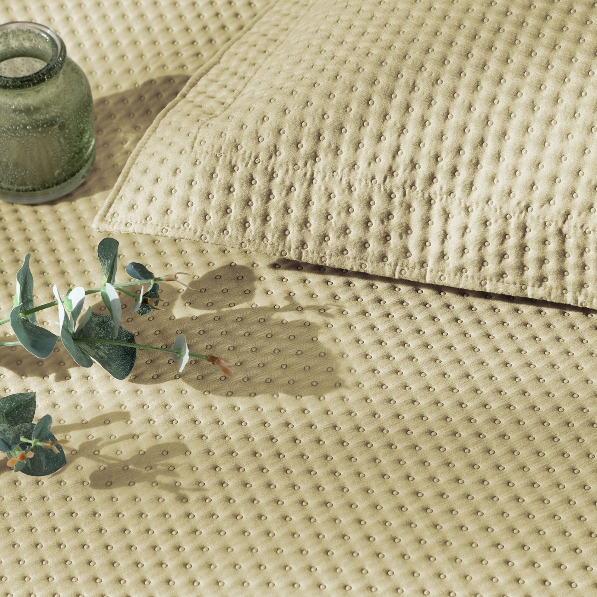 resm Linens Mist Çift Kişilik Yatak Örtüsü Seti Yeşil