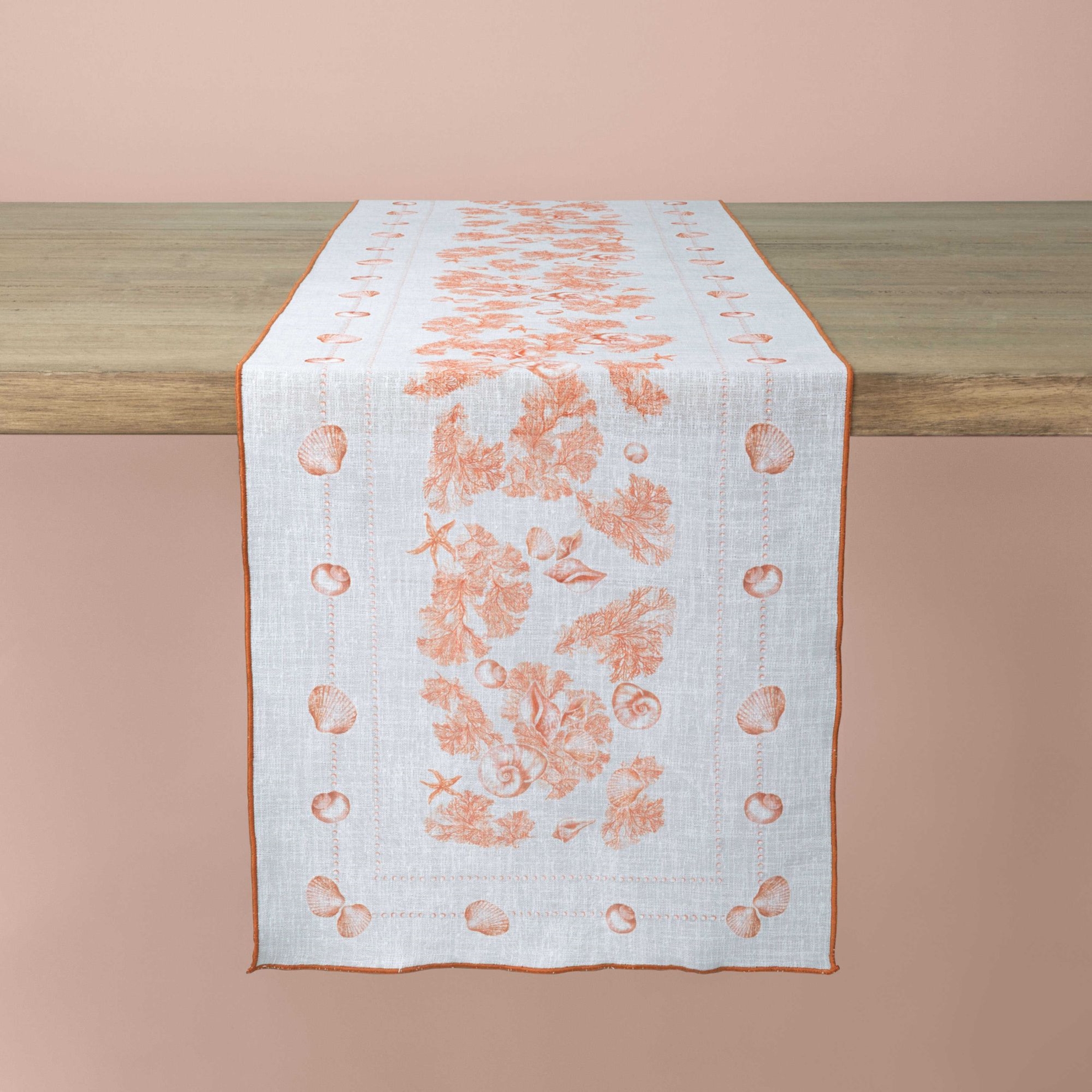 resm Linens Coral 50x170 cm Runner Gri Kiremit