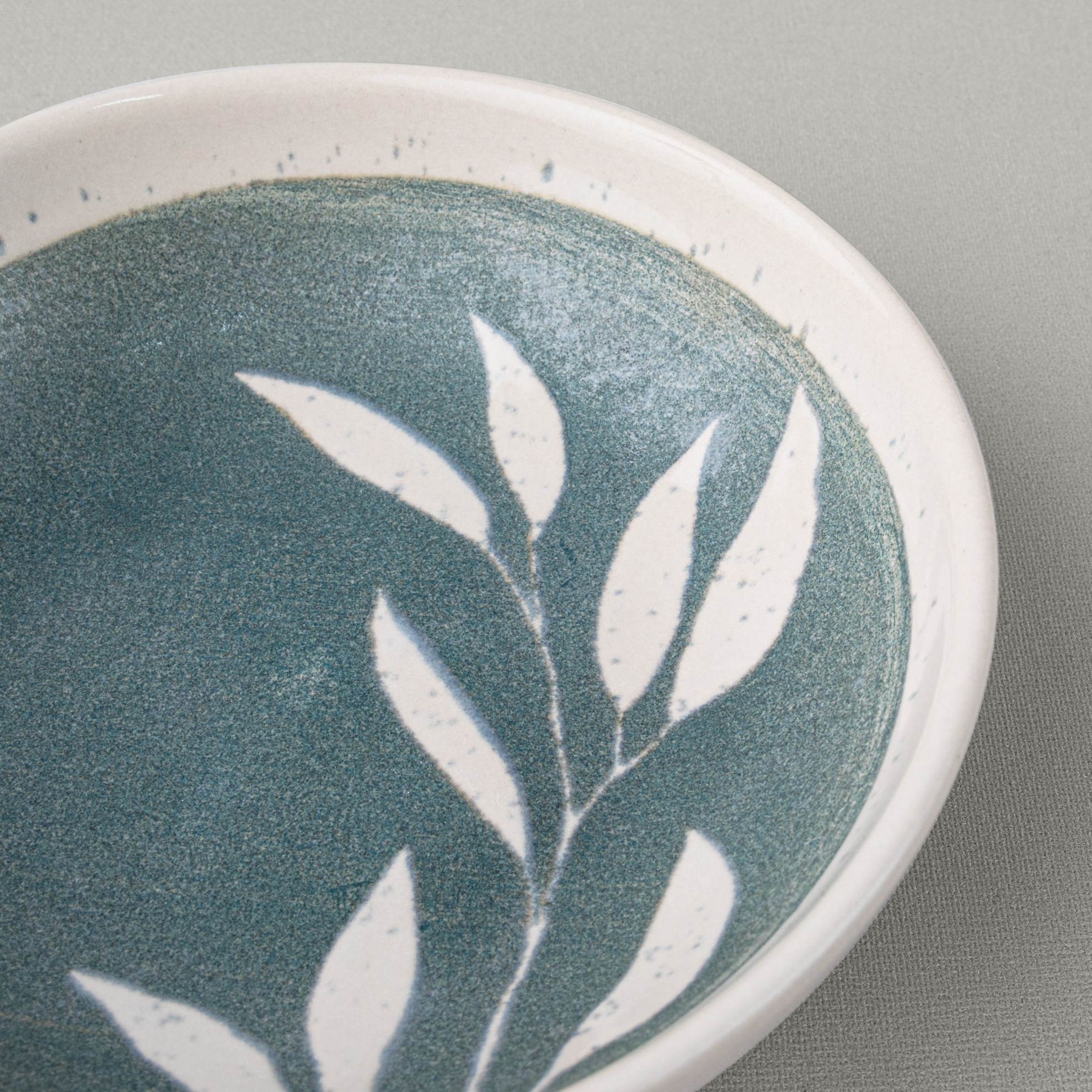 resm Linens Daphne Seramik 13 cm Çerezlik Yeşil