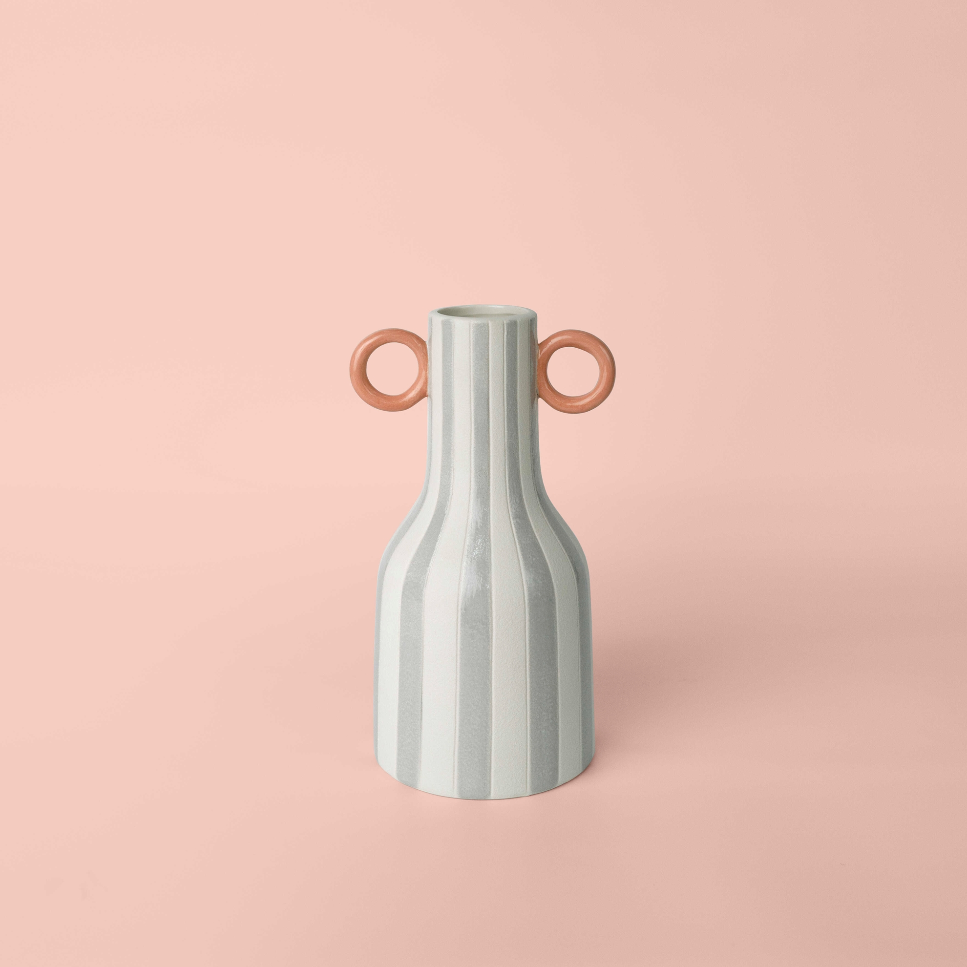 resm Linens Minella 14x13x26 cm Vazo Gri Mercan