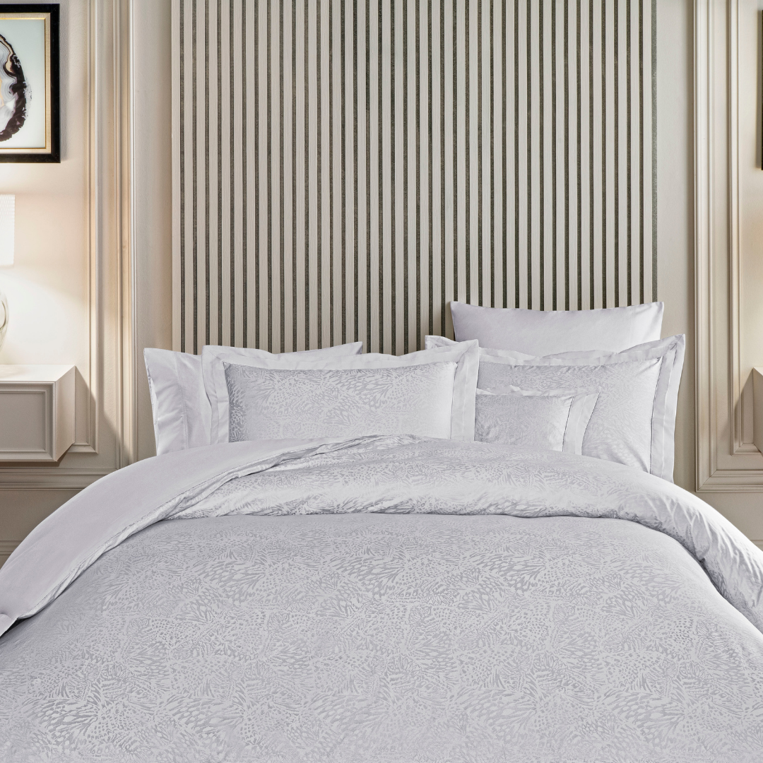 resm Valeron Amedeo Jakar Çift Kişilik Nevresim Takımı Gri