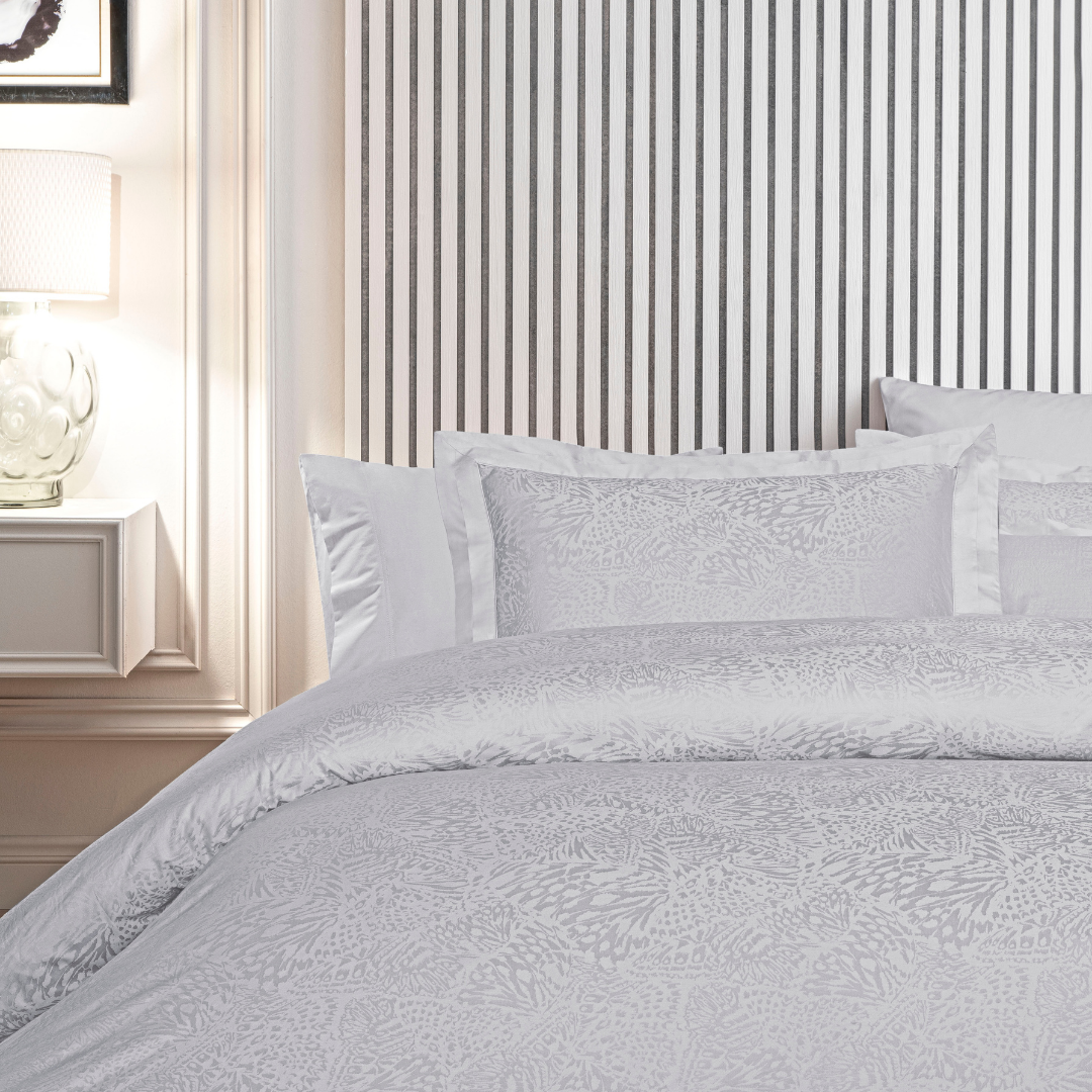 resm Valeron Amedeo Jakar Çift Kişilik Nevresim Takımı Gri