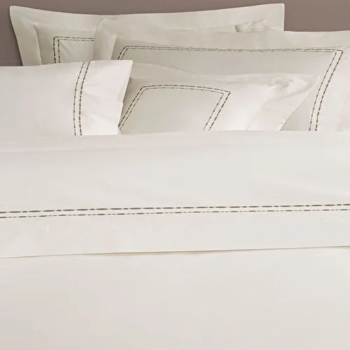 resm Valeron Amelia Saten Super King Nevresim Takımı Haki