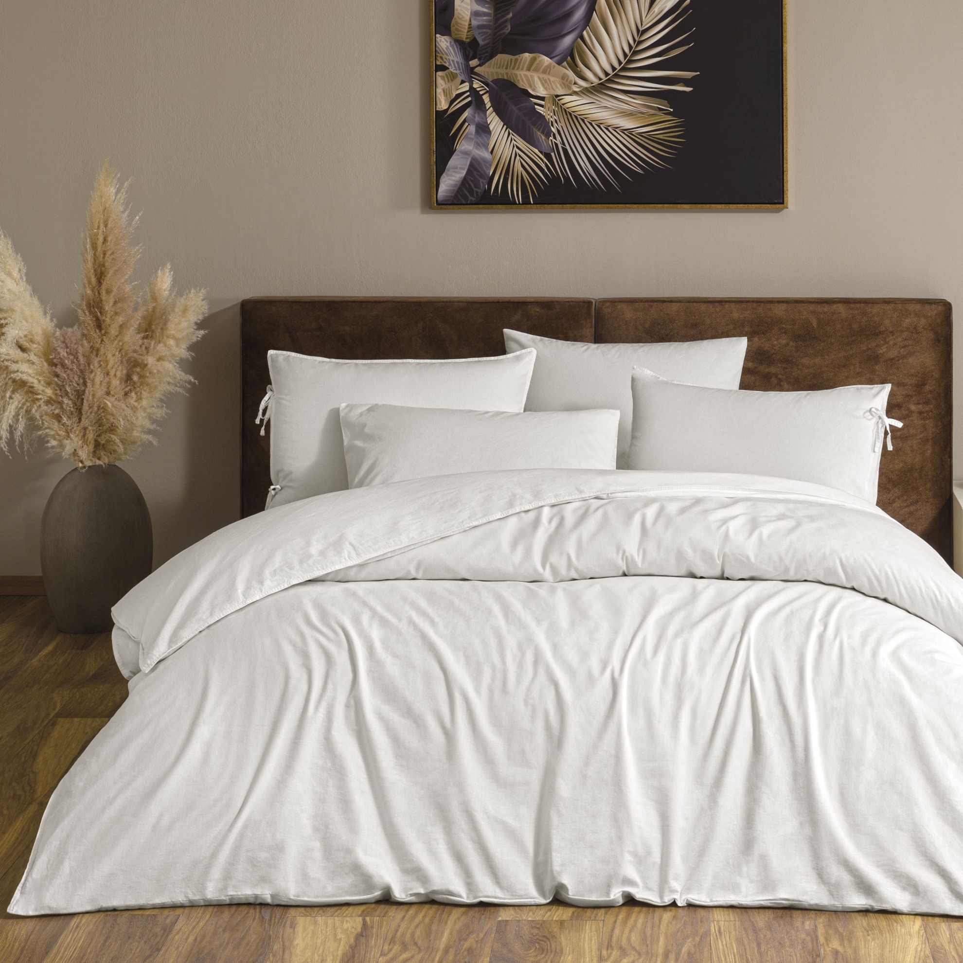 resm Linens Premium Hemlin Nevresim Takımı Beyaz