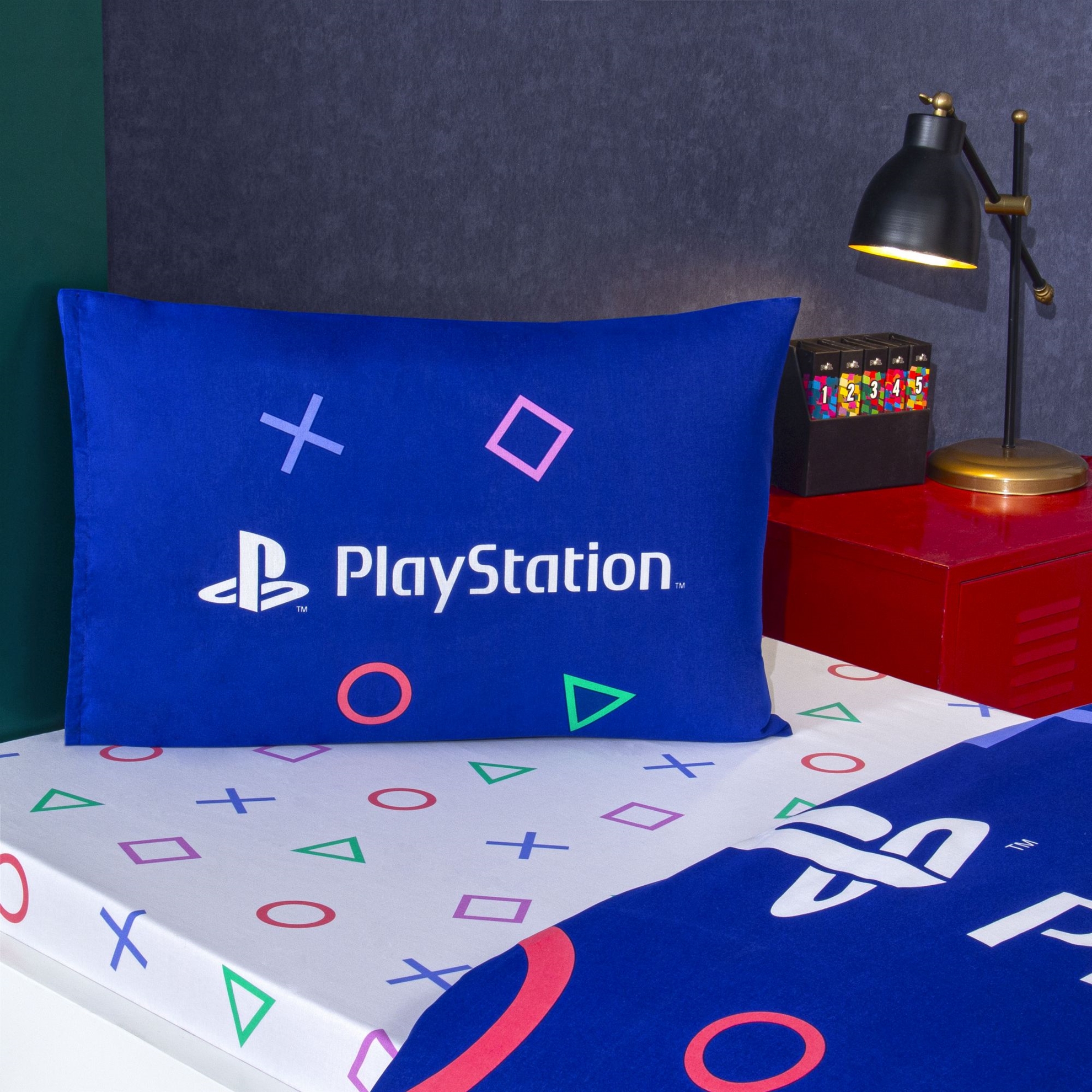 resm Taç Lisanslı Playstation Tek Kişilik Pamuk Nevresim Takımı 100