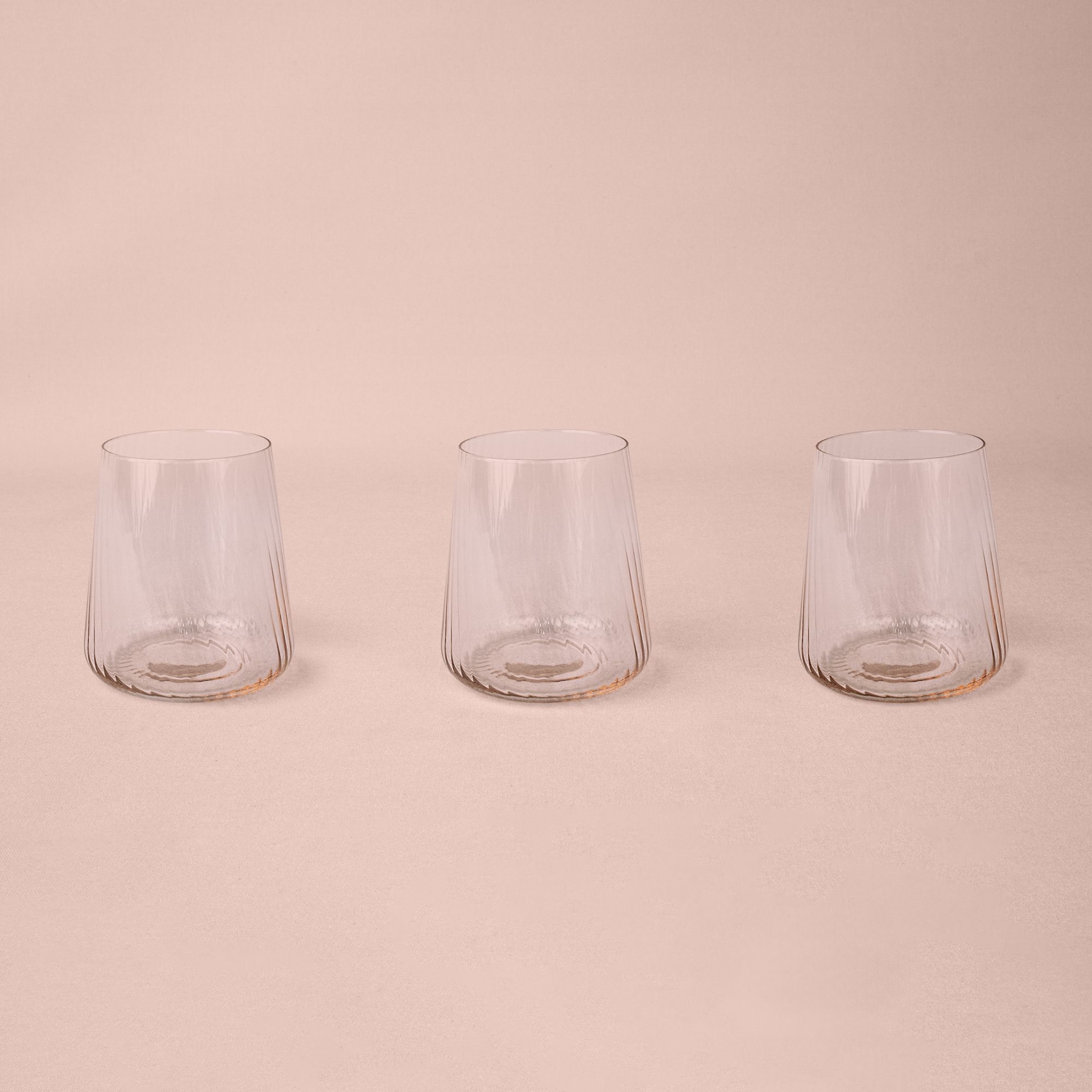 resm Linens Coral 3'lü 420 ml Meşrubat Bardağı Somon