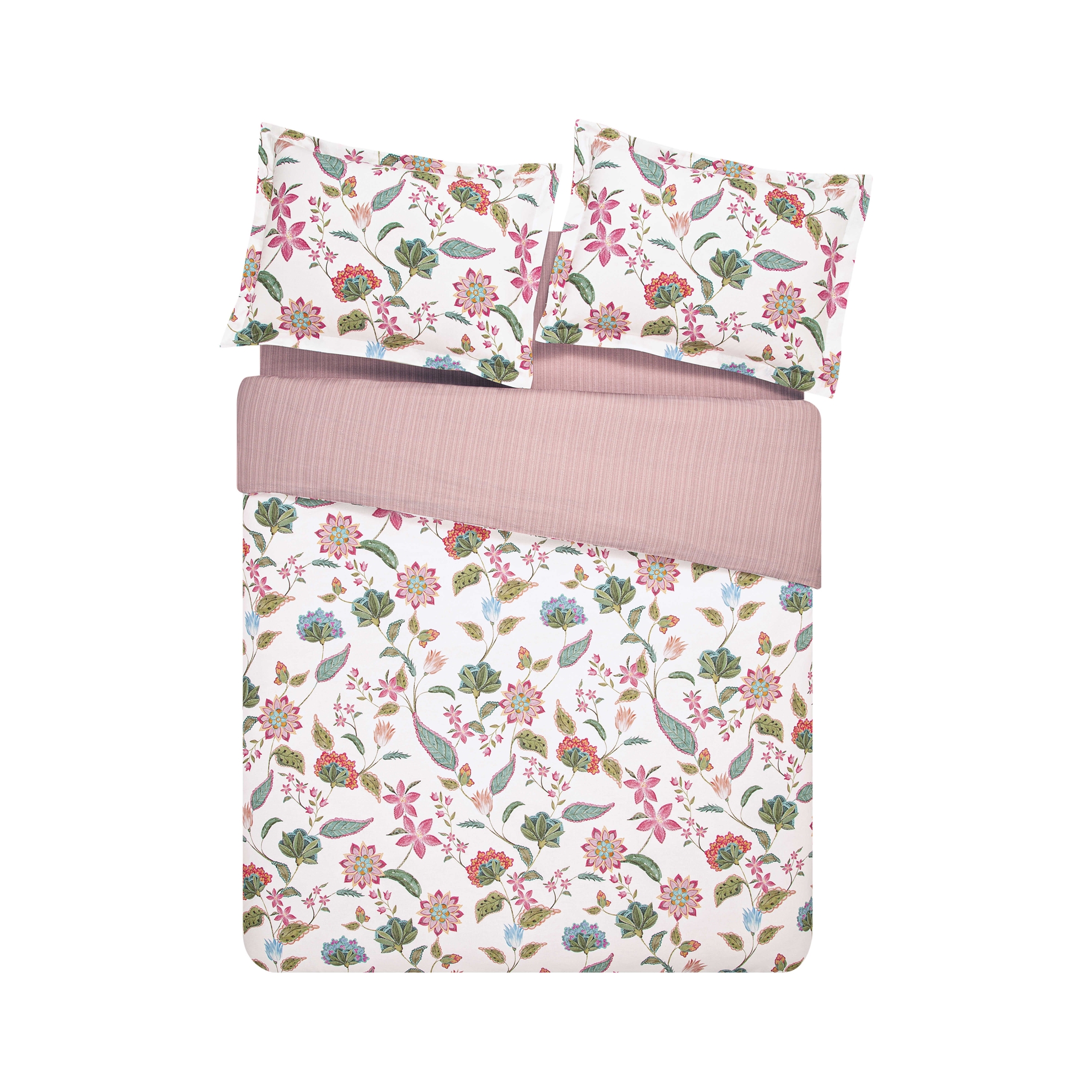 resm Taç Butik Soleıl Pamuk Çift Kişilik Nevresim Set Somon