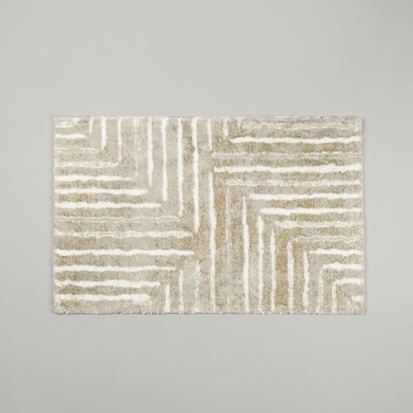 resm Linens Stria 60x100 cm Banyo Paspası Latte