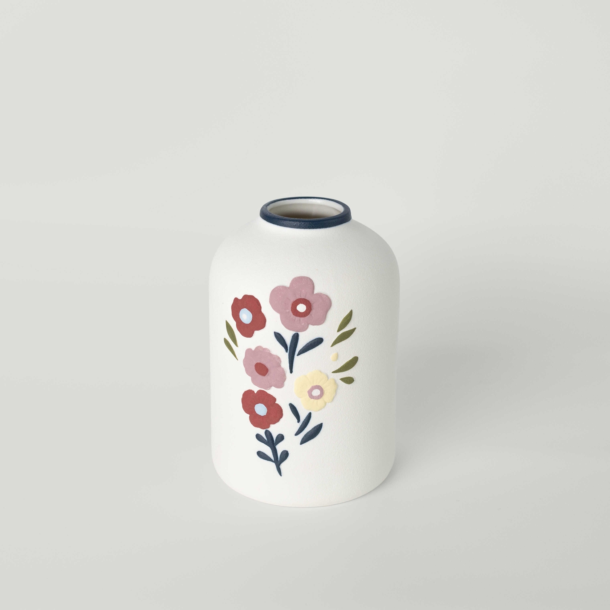 resm Linens Liva 13x13x19 cm Vazo Beyaz