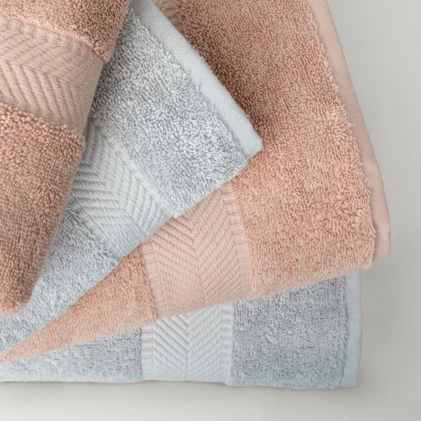 resm Linens Vita 4'lü Pamuk El havlusu Seti 33x33 Cm Rose/Vizon