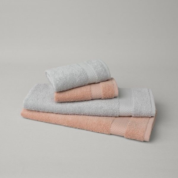 resm Linens Vita 4'lü Pamuk El/Yüz havlusu Seti Rose/Vizon