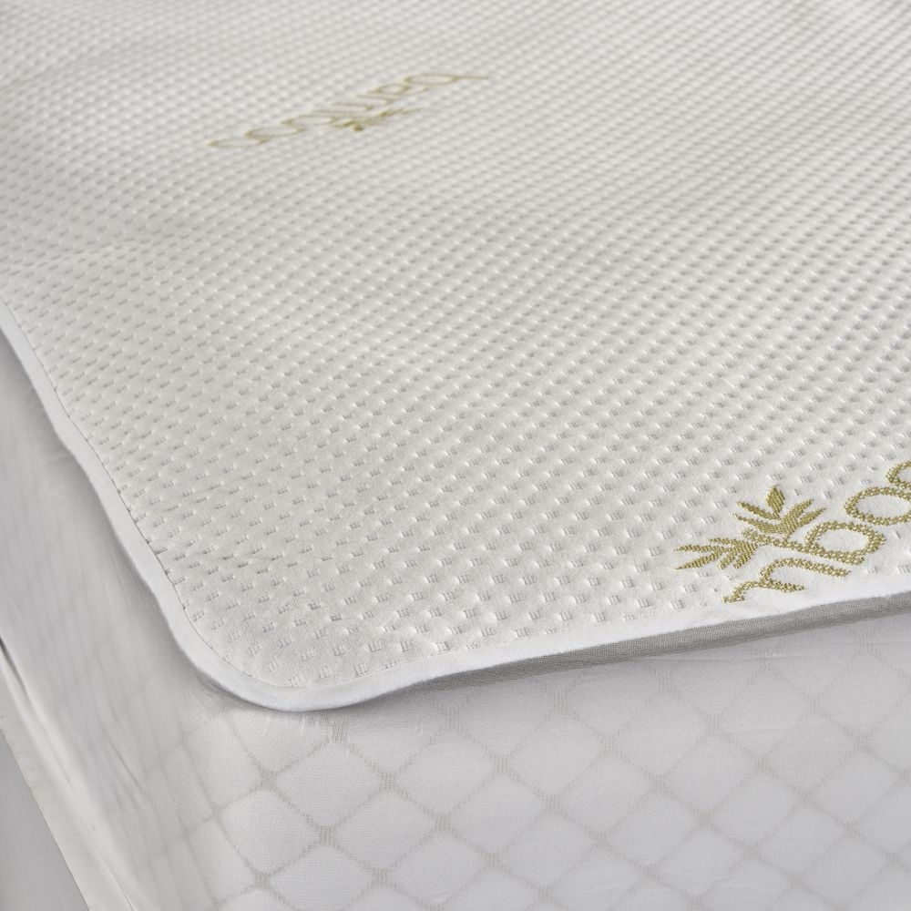 resm Linens Luxury Bambu Sıvı Geçirmez Extra King Size Yatak Alezi